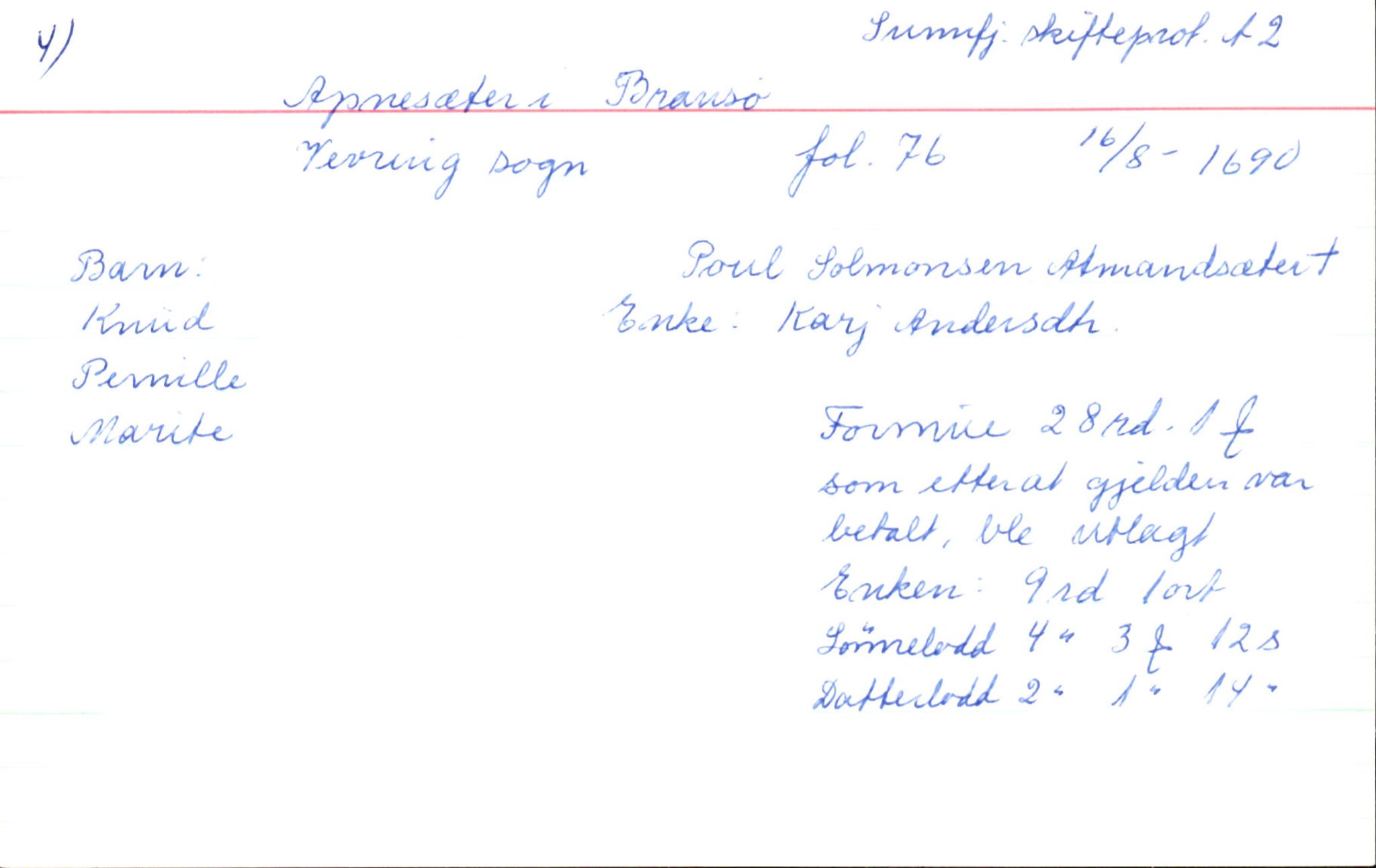 Skiftekort ved Statsarkivet i Bergen, SAB/SKIFTEKORT/003/L0002: Skifteprotokoll nr. 2, 1687-1708, p. 157