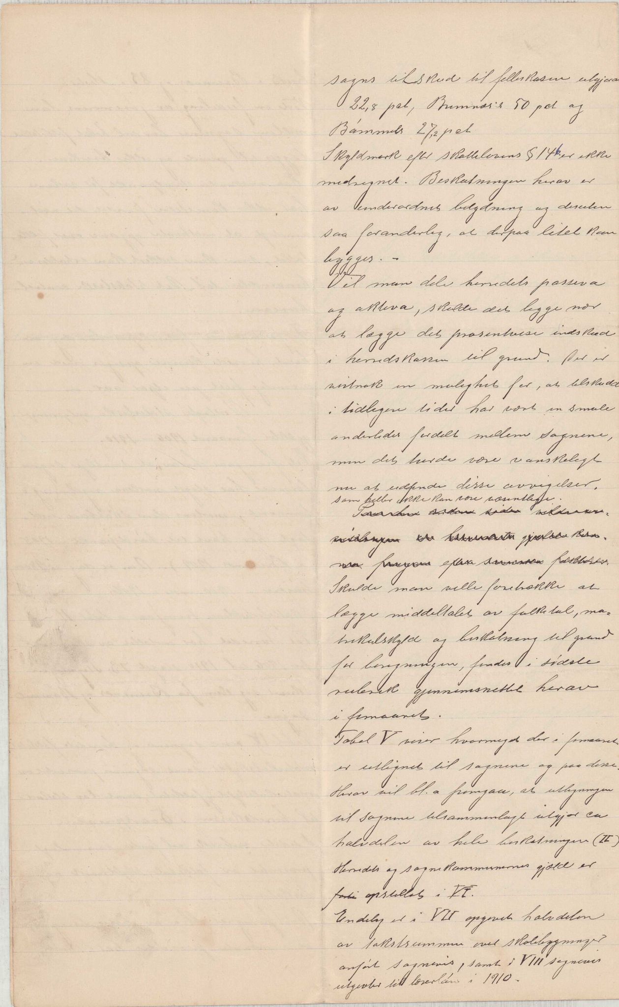 Finnaas kommune. Formannskapet, IKAH/1218a-021/D/Da/L0001/0009: Korrespondanse / saker / Komiteen for deling av Finnås herad. Ymse utgreiingar , 1911, p. 15