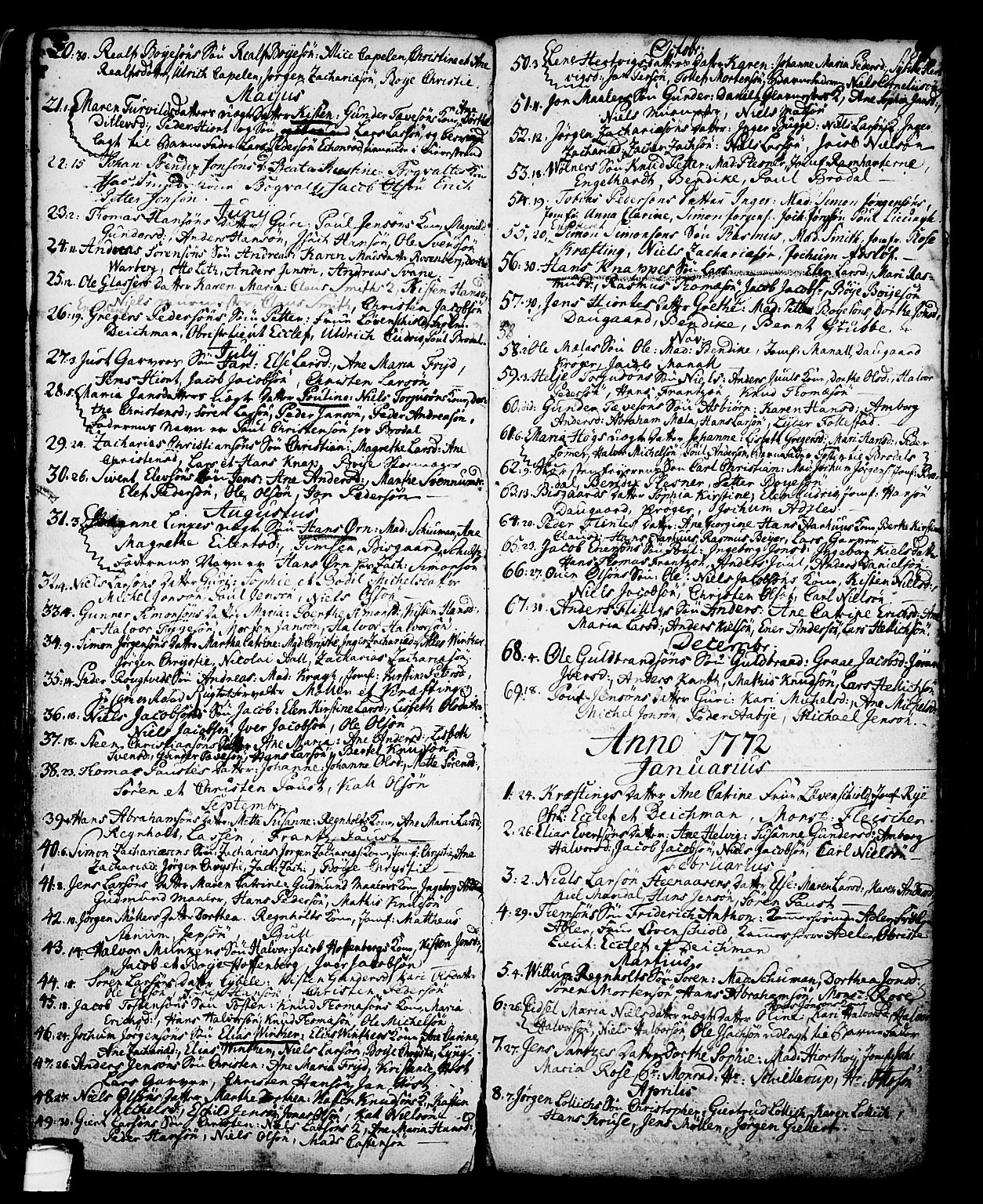 Skien kirkebøker, SAKO/A-302/G/Ga/L0001: Parish register (copy) no. 1, 1756-1791, p. 89