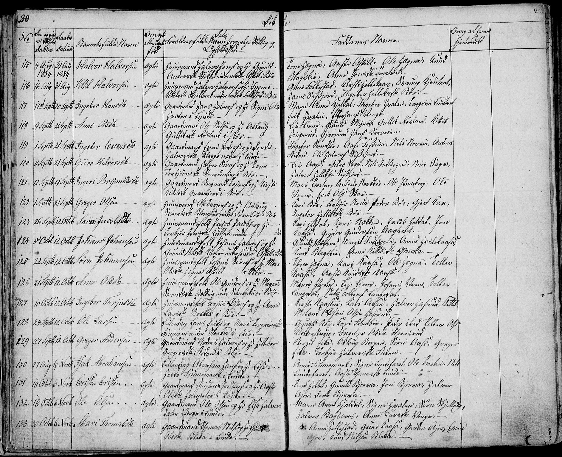 Bø kirkebøker, SAKO/A-257/F/Fa/L0007: Parish register (official) no. 7, 1831-1848, p. 30