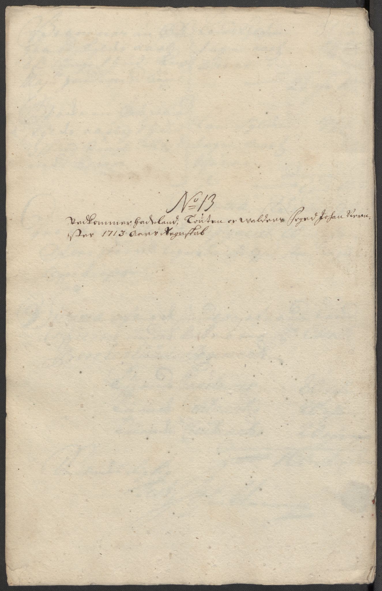Rentekammeret inntil 1814, Reviderte regnskaper, Fogderegnskap, AV/RA-EA-4092/R18/L1311: Fogderegnskap Hadeland, Toten og Valdres, 1713, p. 176