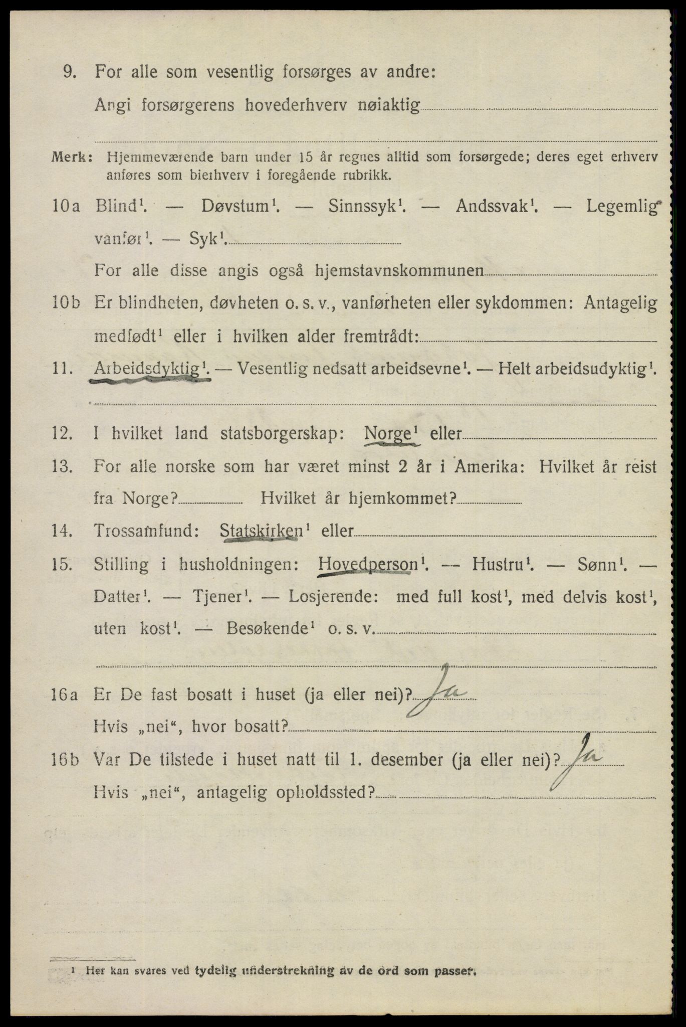 SAO, 1920 census for Mysen, 1920, p. 3254