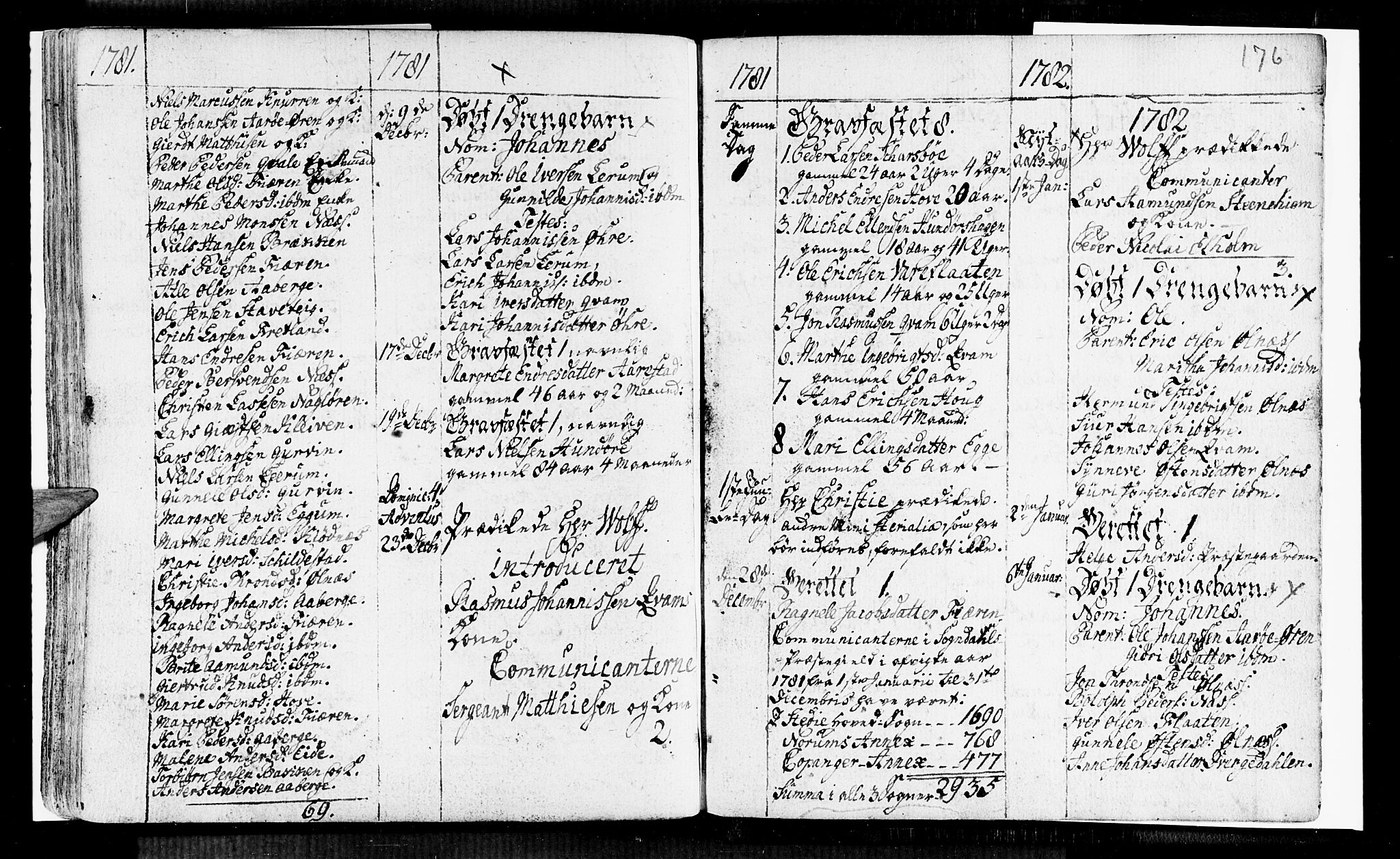 Sogndal sokneprestembete, SAB/A-81301/H/Haa/Haaa/L0005: Parish register (official) no. A 5, 1768-1782, p. 176
