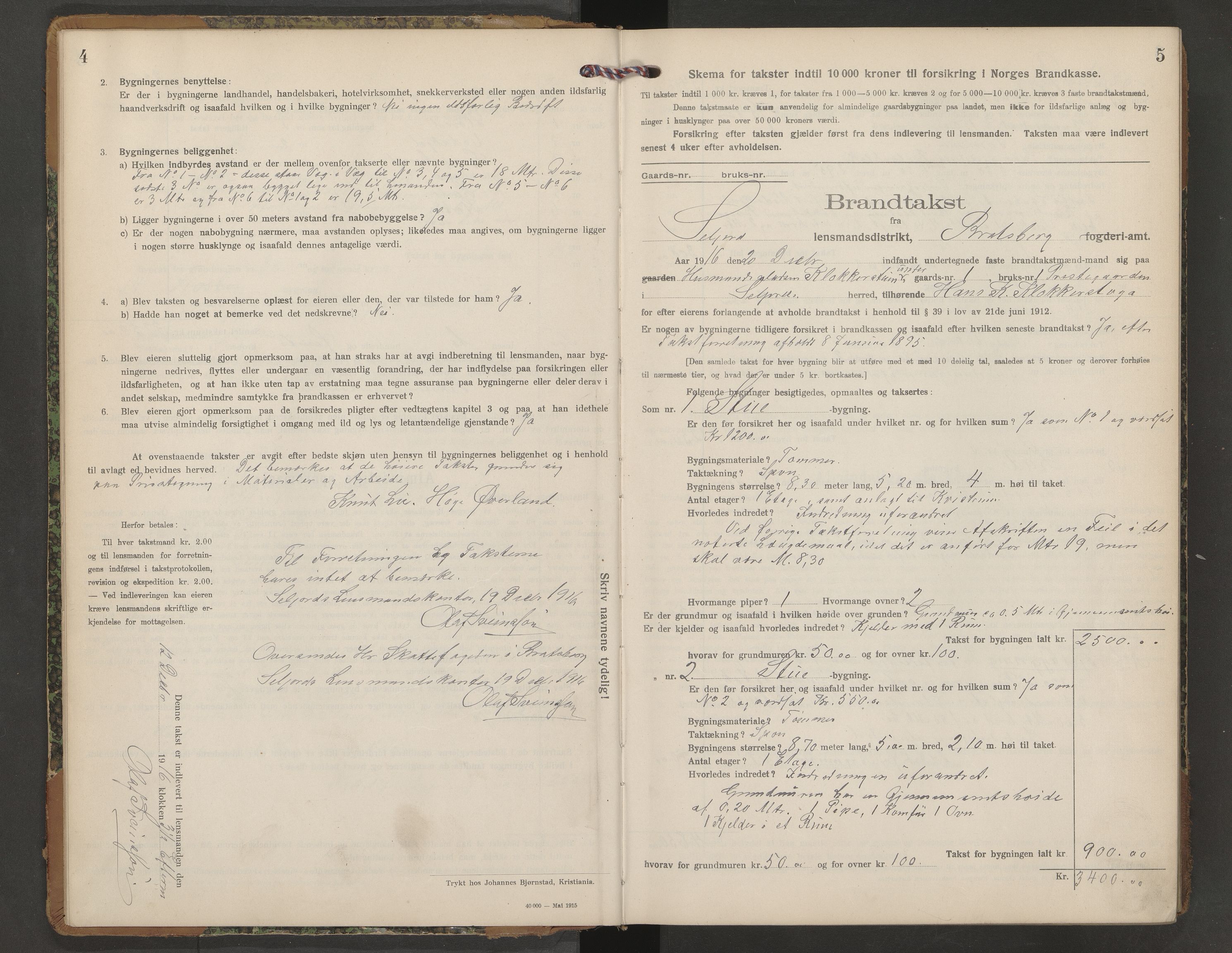 Seljord lensmannskontor, AV/SAKO-A-572/Y/Ye/Yeb/L0004: Skjematakstprotokoll, 1916-1926