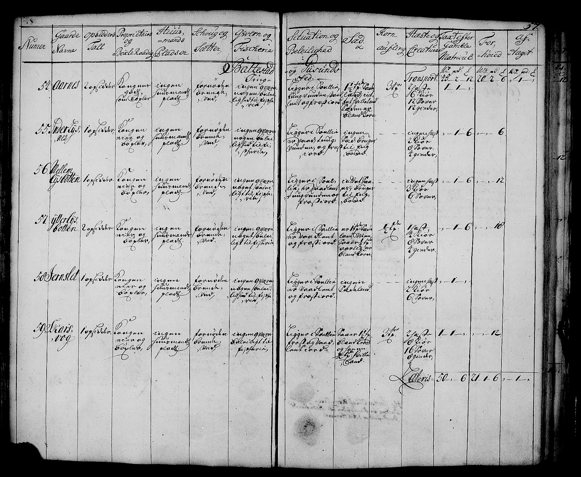 Rentekammeret inntil 1814, Realistisk ordnet avdeling, AV/RA-EA-4070/N/Nb/Nbf/L0178: Senja eksaminasjonsprotokoll, 1723, p. 58