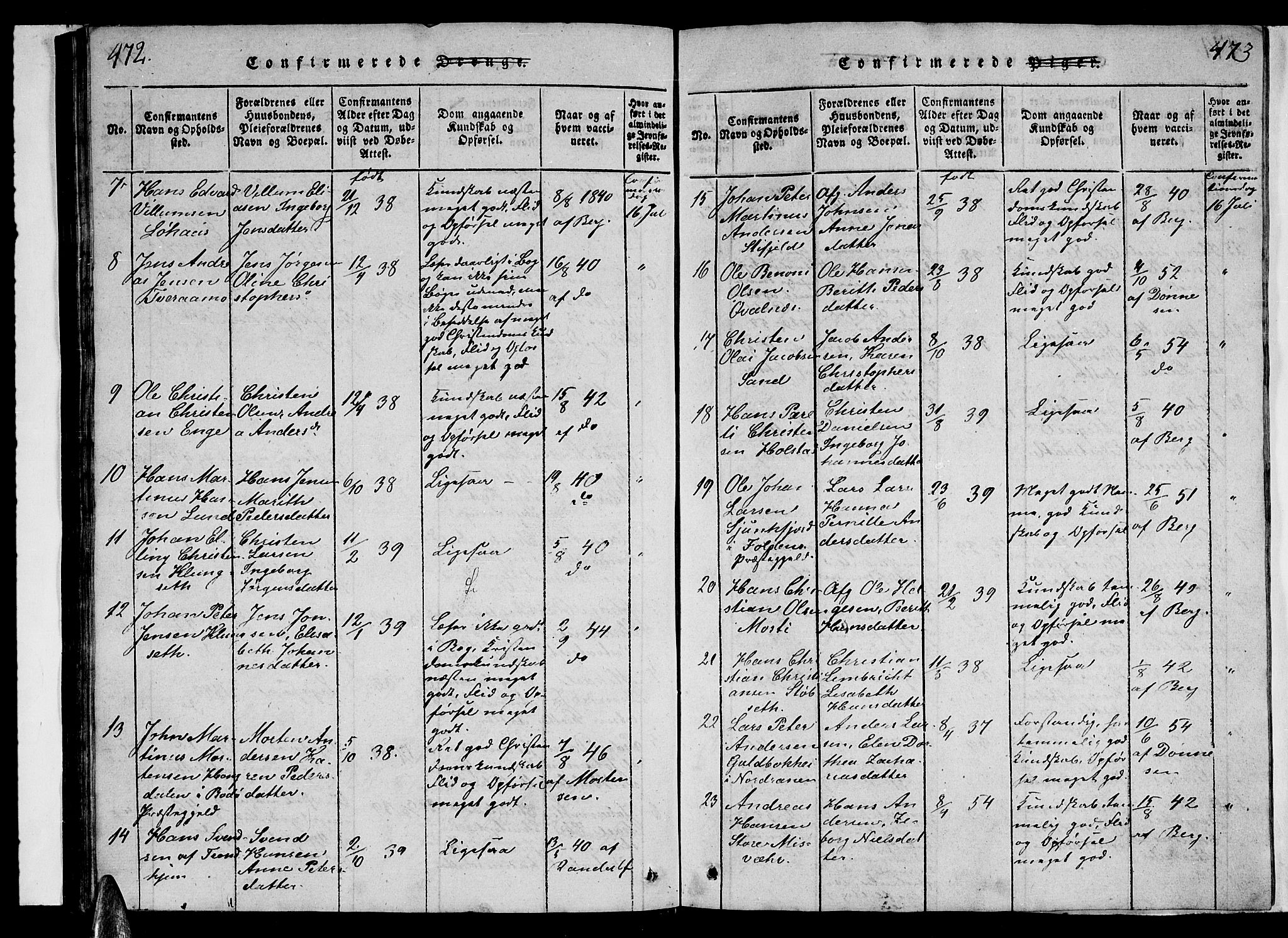 Ministerialprotokoller, klokkerbøker og fødselsregistre - Nordland, AV/SAT-A-1459/852/L0752: Parish register (copy) no. 852C03, 1840-1855, p. 472-473