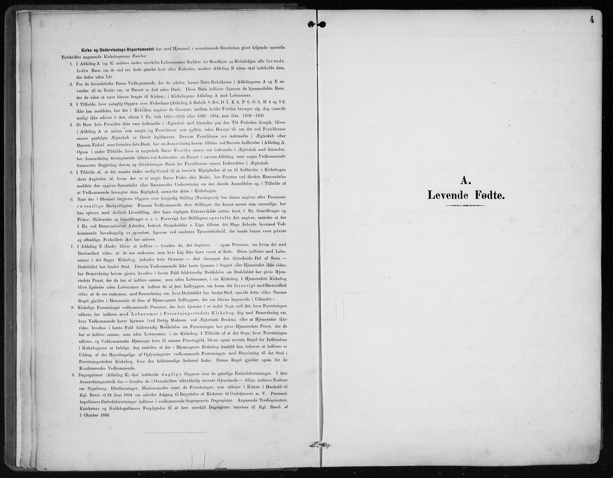 Sandviken Sokneprestembete, AV/SAB-A-77601/H/Ha/L0005: Parish register (official) no. B 2, 1891-1901, p. 4