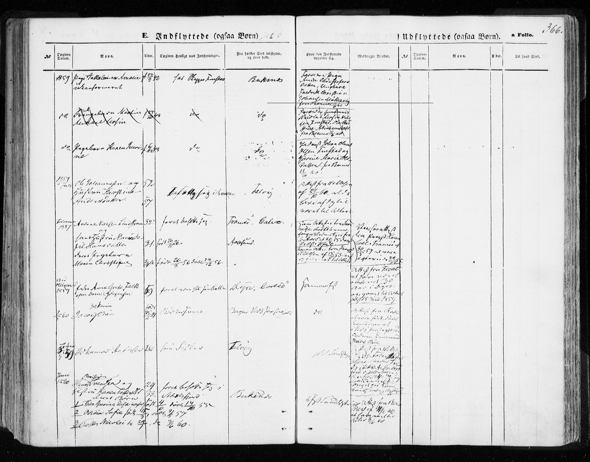 Hammerfest sokneprestkontor, AV/SATØ-S-1347/H/Ha/L0005.kirke: Parish register (official) no. 5, 1857-1869, p. 366