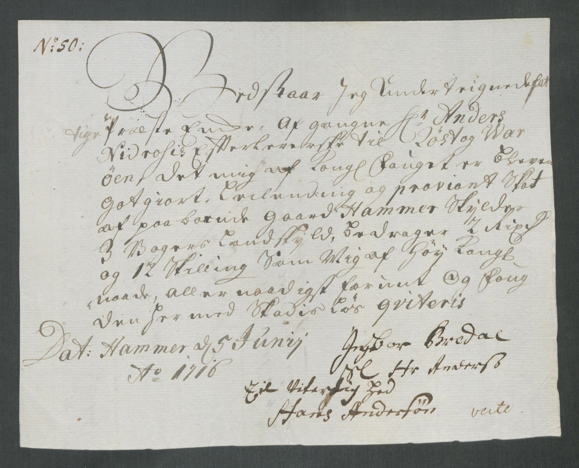 Rentekammeret inntil 1814, Reviderte regnskaper, Fogderegnskap, AV/RA-EA-4092/R67/L4682: Fogderegnskap Vesterålen, Andenes og Lofoten, 1716, p. 264