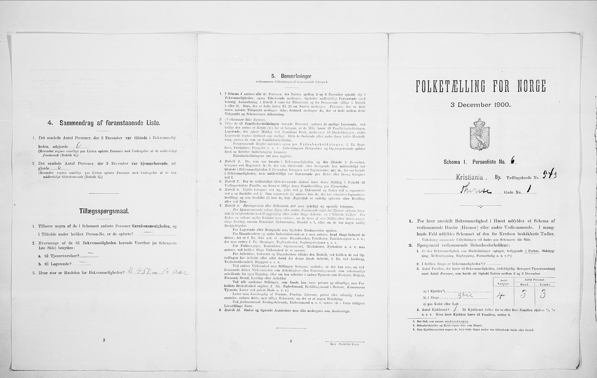 SAO, 1900 census for Kristiania, 1900, p. 96631