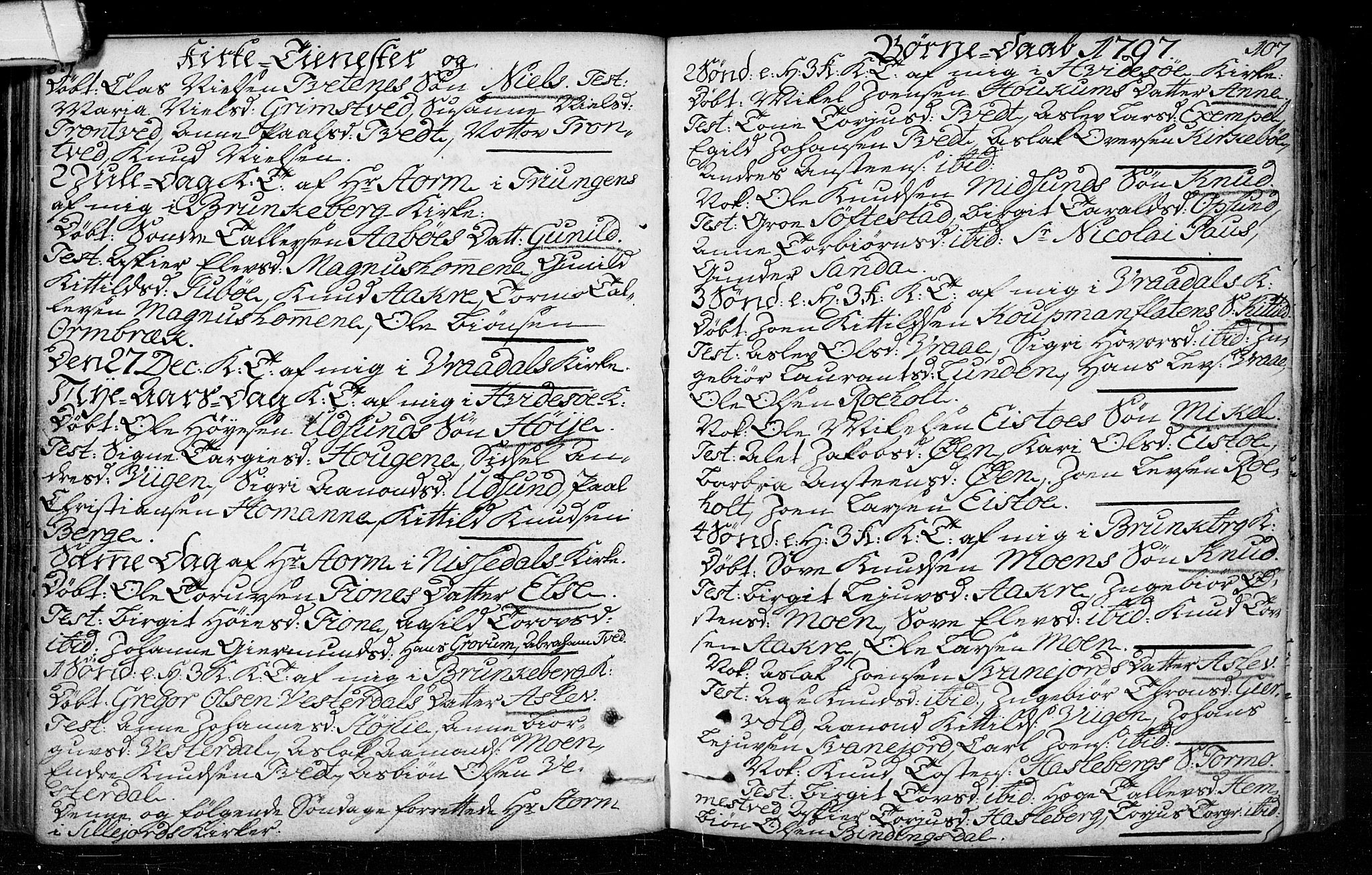 Kviteseid kirkebøker, SAKO/A-276/F/Fa/L0003: Parish register (official) no. I 3, 1787-1799, p. 107