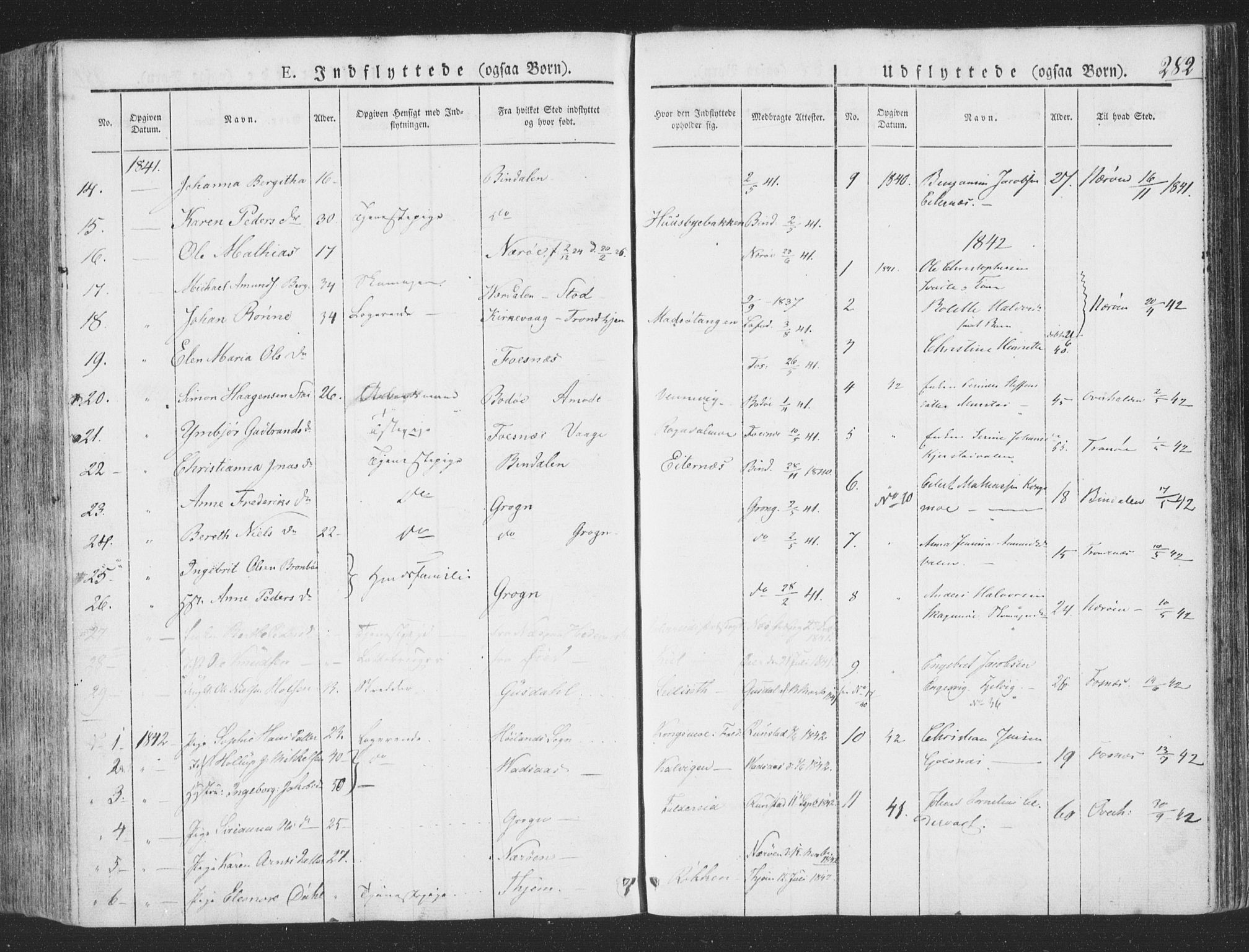 Ministerialprotokoller, klokkerbøker og fødselsregistre - Nord-Trøndelag, SAT/A-1458/780/L0639: Parish register (official) no. 780A04, 1830-1844, p. 282
