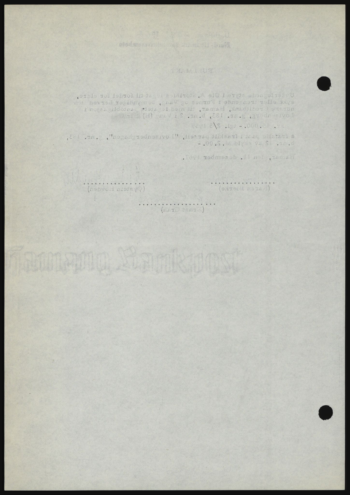 Nord-Hedmark sorenskriveri, SAH/TING-012/H/Hc/L0027: Mortgage book no. 27, 1967-1968, Diary no: : 268/1968