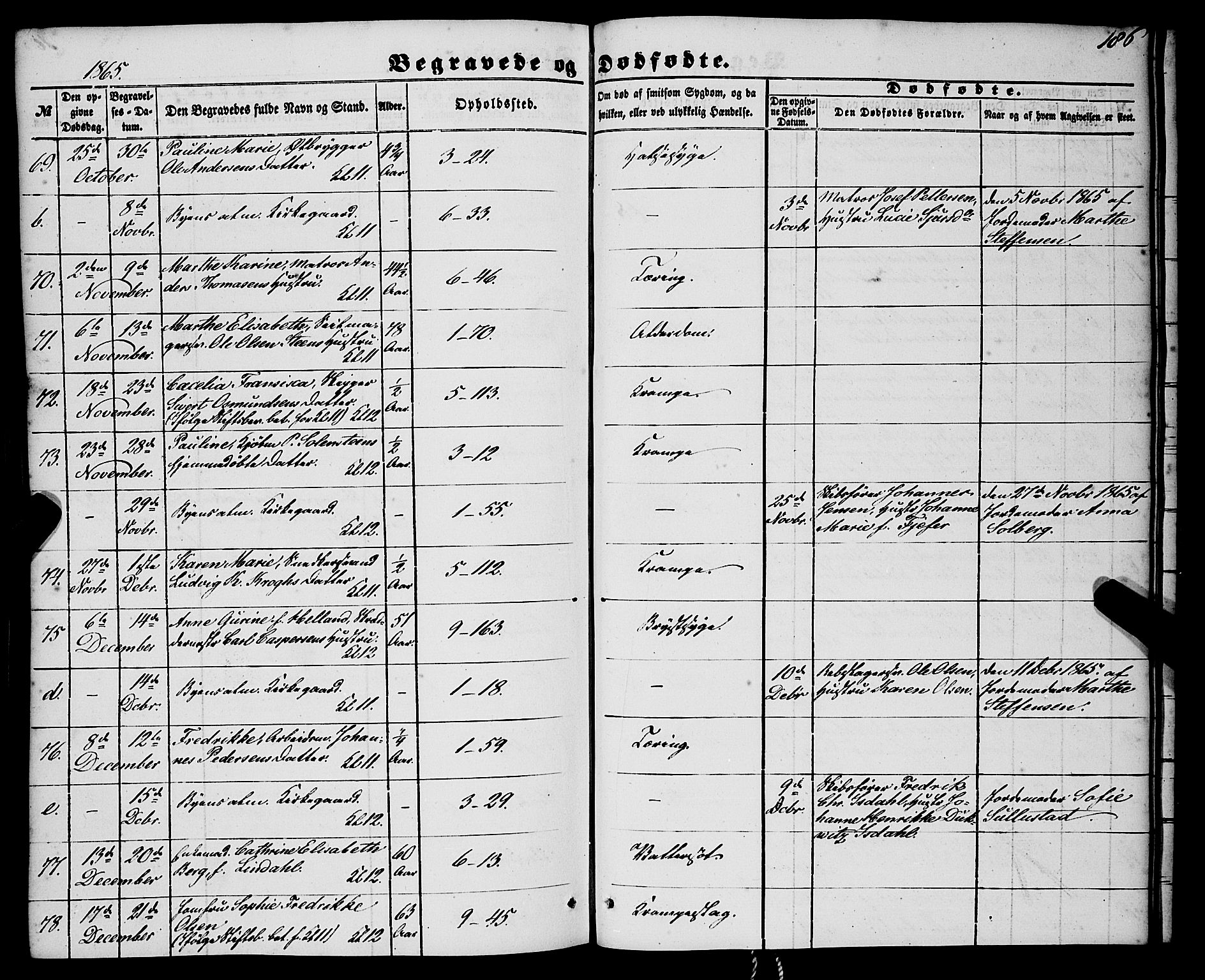 Nykirken Sokneprestembete, AV/SAB-A-77101/H/Haa/L0042: Parish register (official) no. E 2, 1850-1868, p. 186