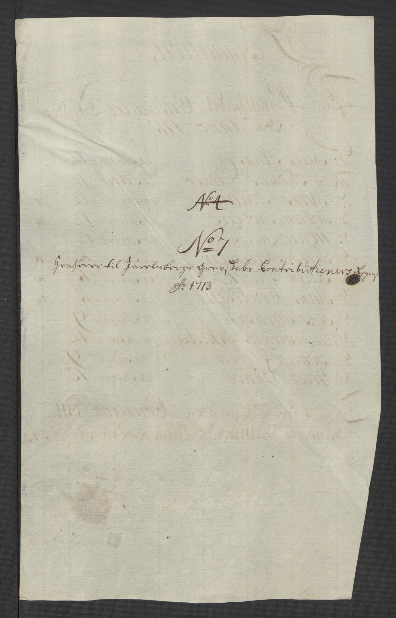 Rentekammeret inntil 1814, Reviderte regnskaper, Fogderegnskap, RA/EA-4092/R32/L1878: Fogderegnskap Jarlsberg grevskap, 1713, p. 137