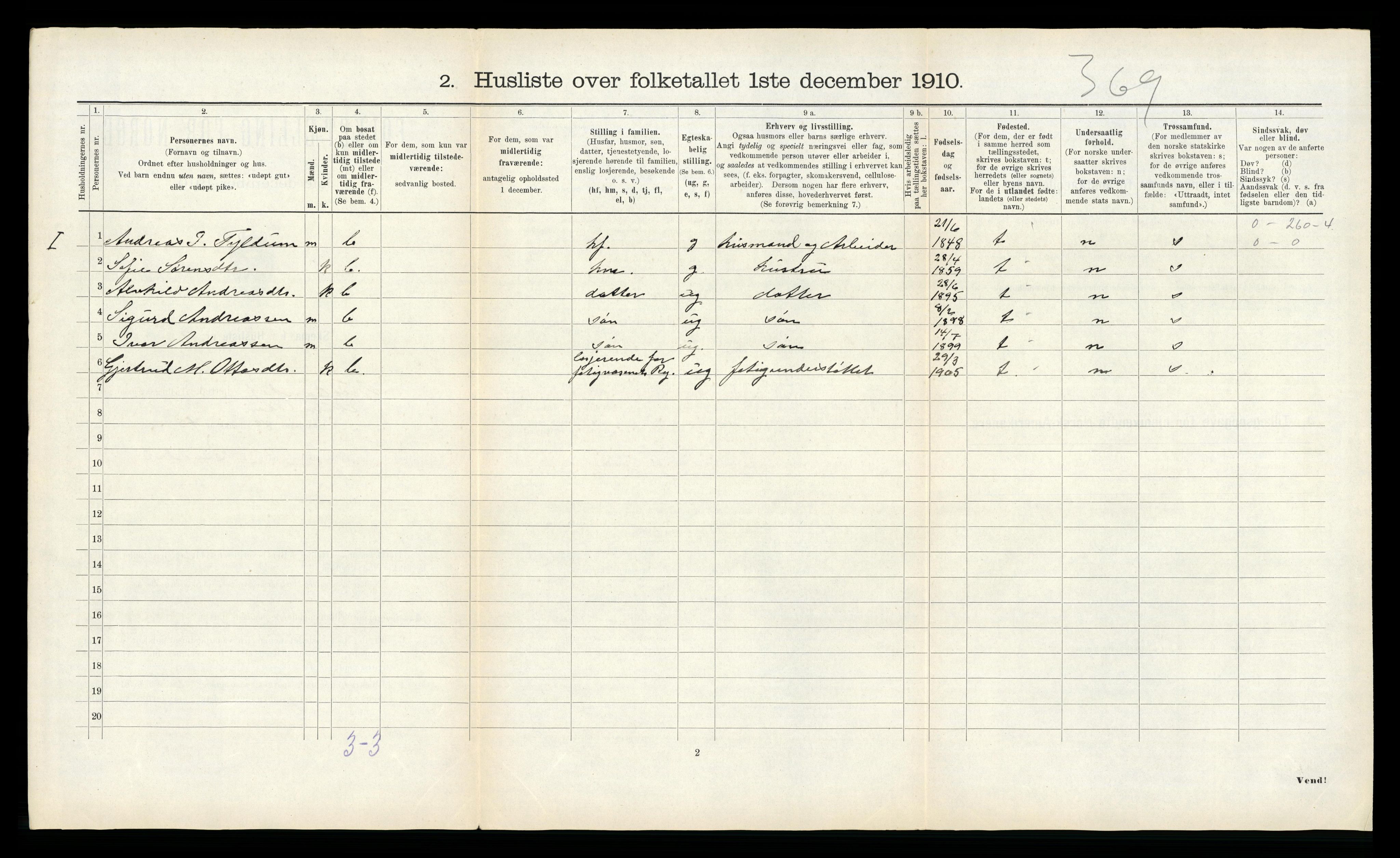 RA, 1910 census for Høylandet, 1910, p. 167