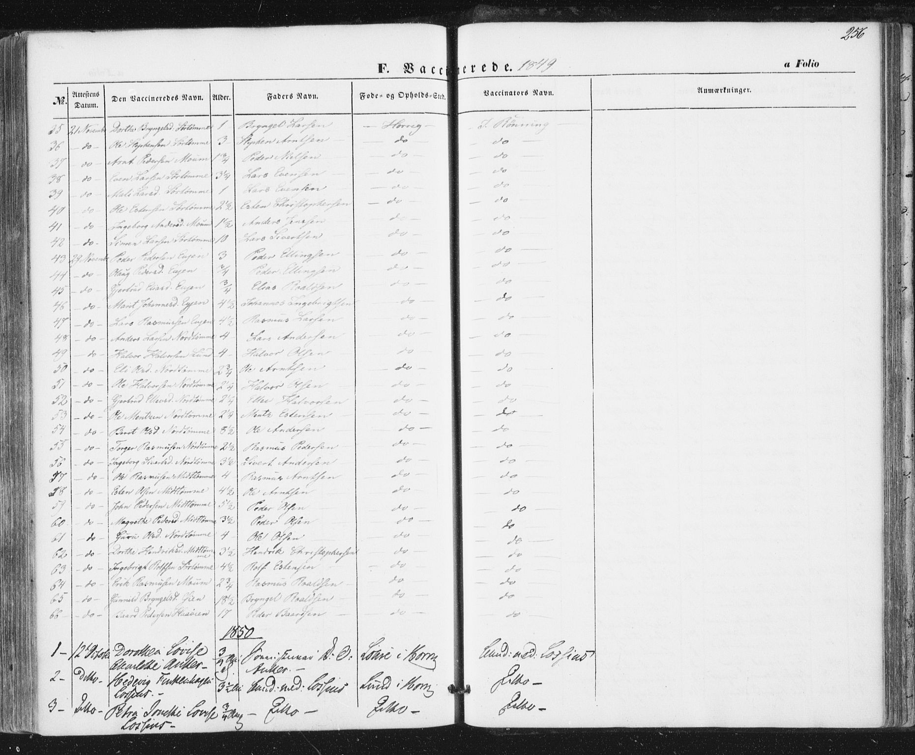 Ministerialprotokoller, klokkerbøker og fødselsregistre - Sør-Trøndelag, SAT/A-1456/692/L1103: Parish register (official) no. 692A03, 1849-1870, p. 256