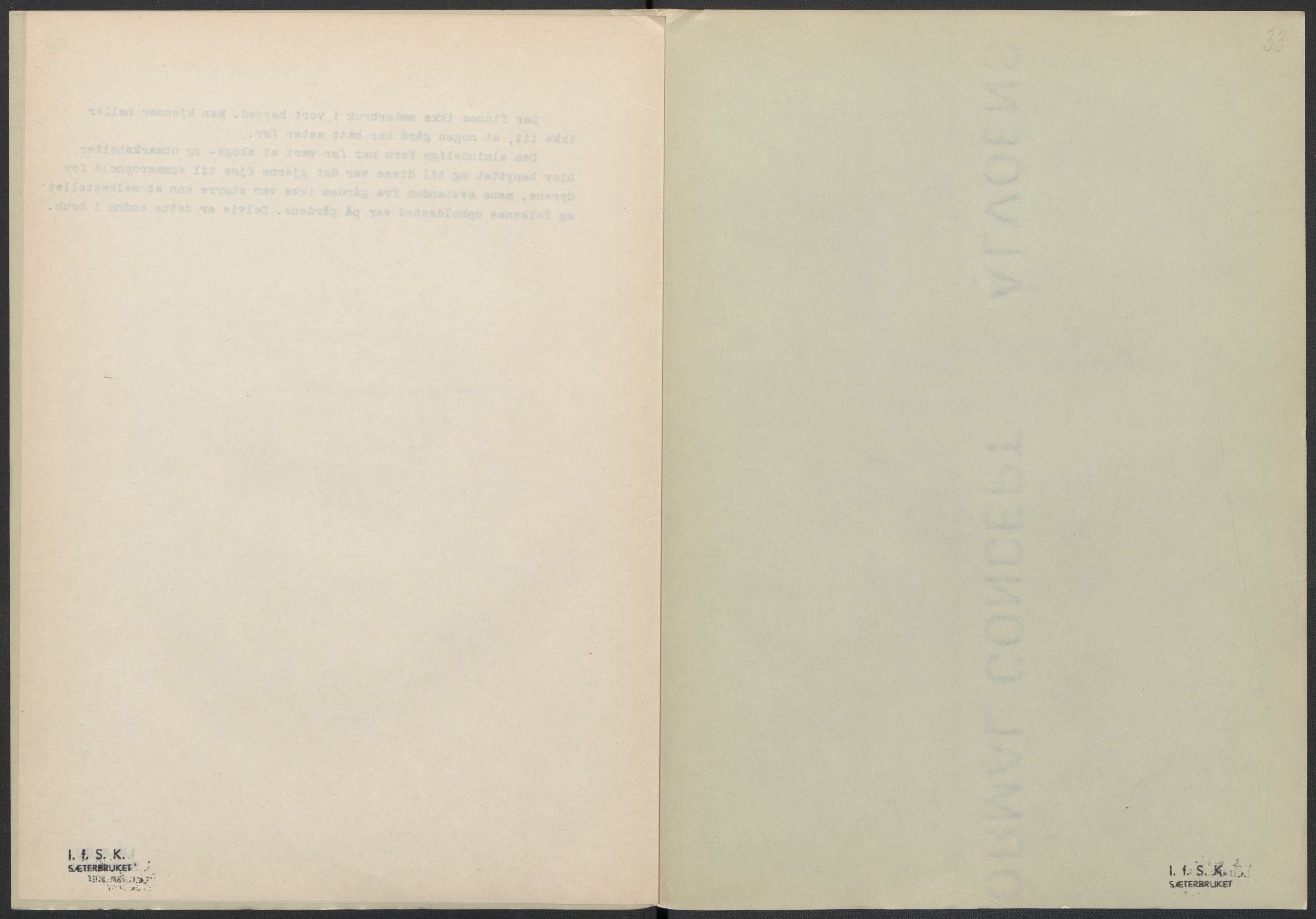 Instituttet for sammenlignende kulturforskning, RA/PA-0424/F/Fc/L0008/0001: Eske B8: / Aust-Agder (perm XIX), 1932-1938, p. 33