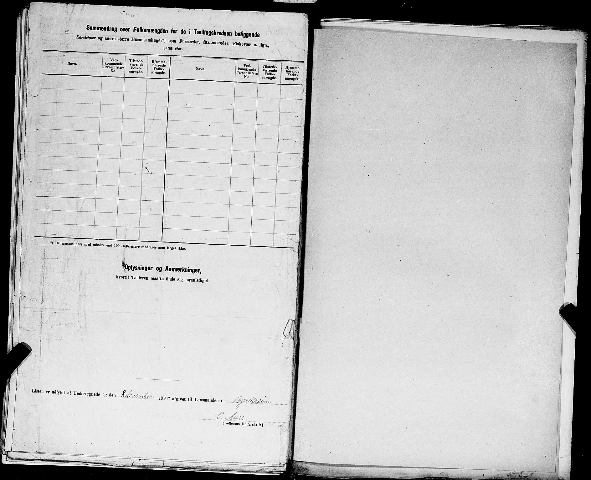 SAST, 1900 census for Bjerkreim, 1900, p. 23