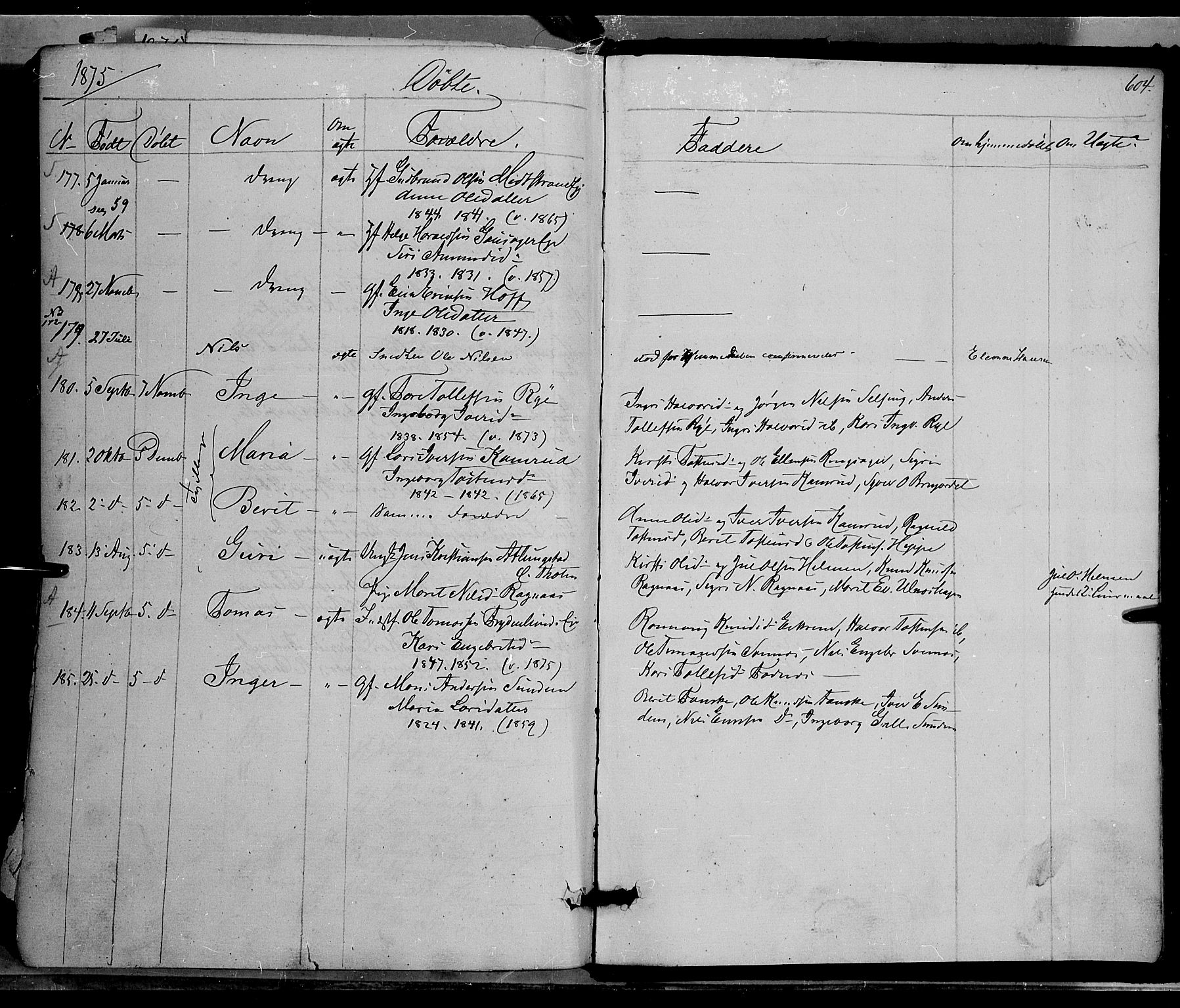 Nord-Aurdal prestekontor, AV/SAH-PREST-132/H/Ha/Haa/L0008: Parish register (official) no. 8, 1863-1875, p. 604