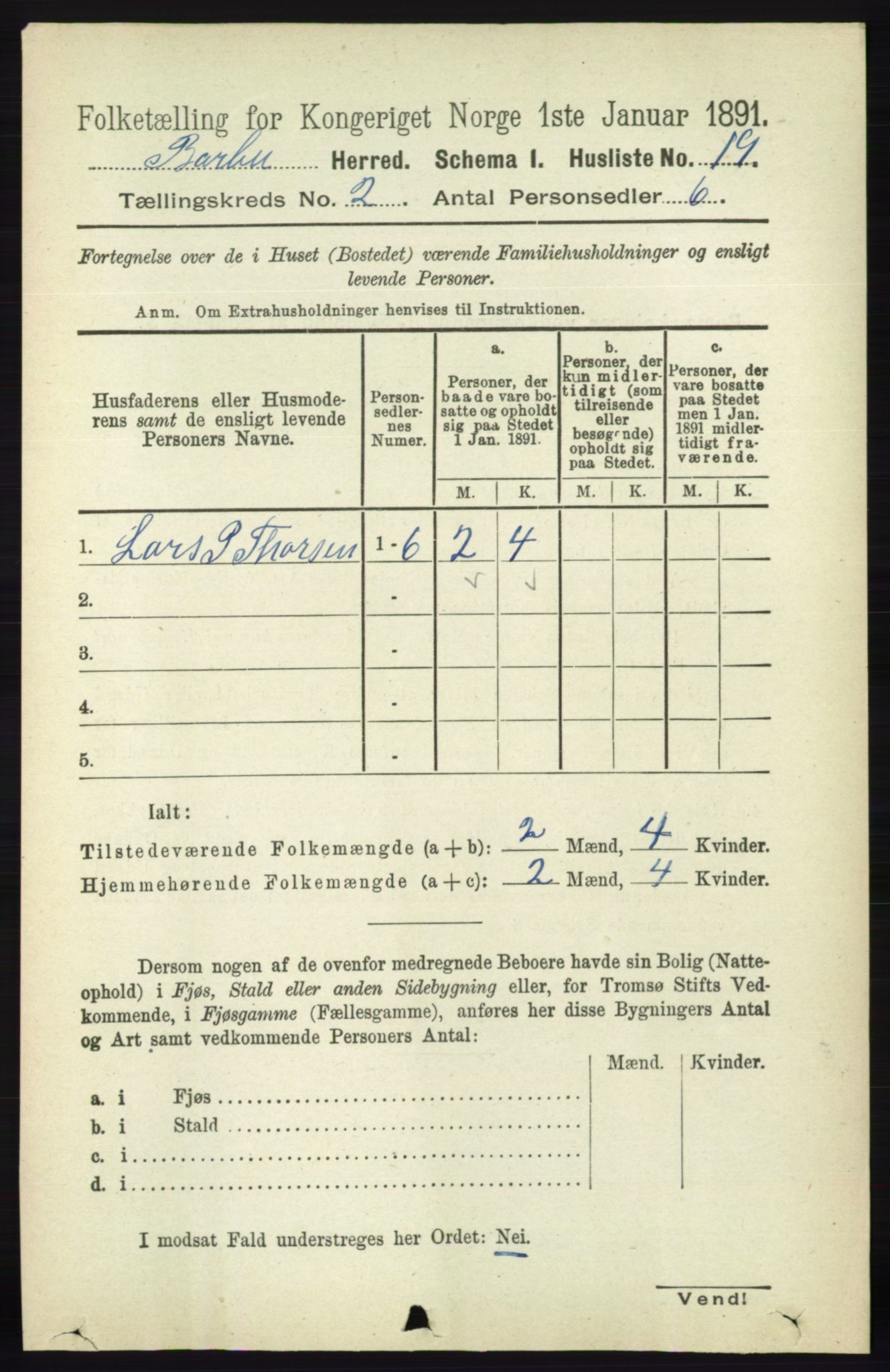 RA, 1891 census for 0990 Barbu, 1891, p. 861