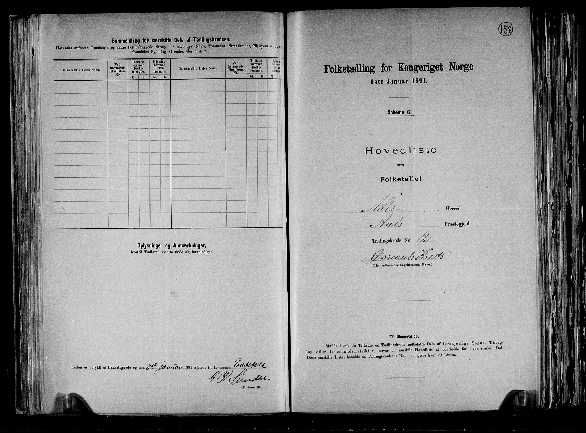 RA, 1891 census for 0619 Ål, 1891, p. 28