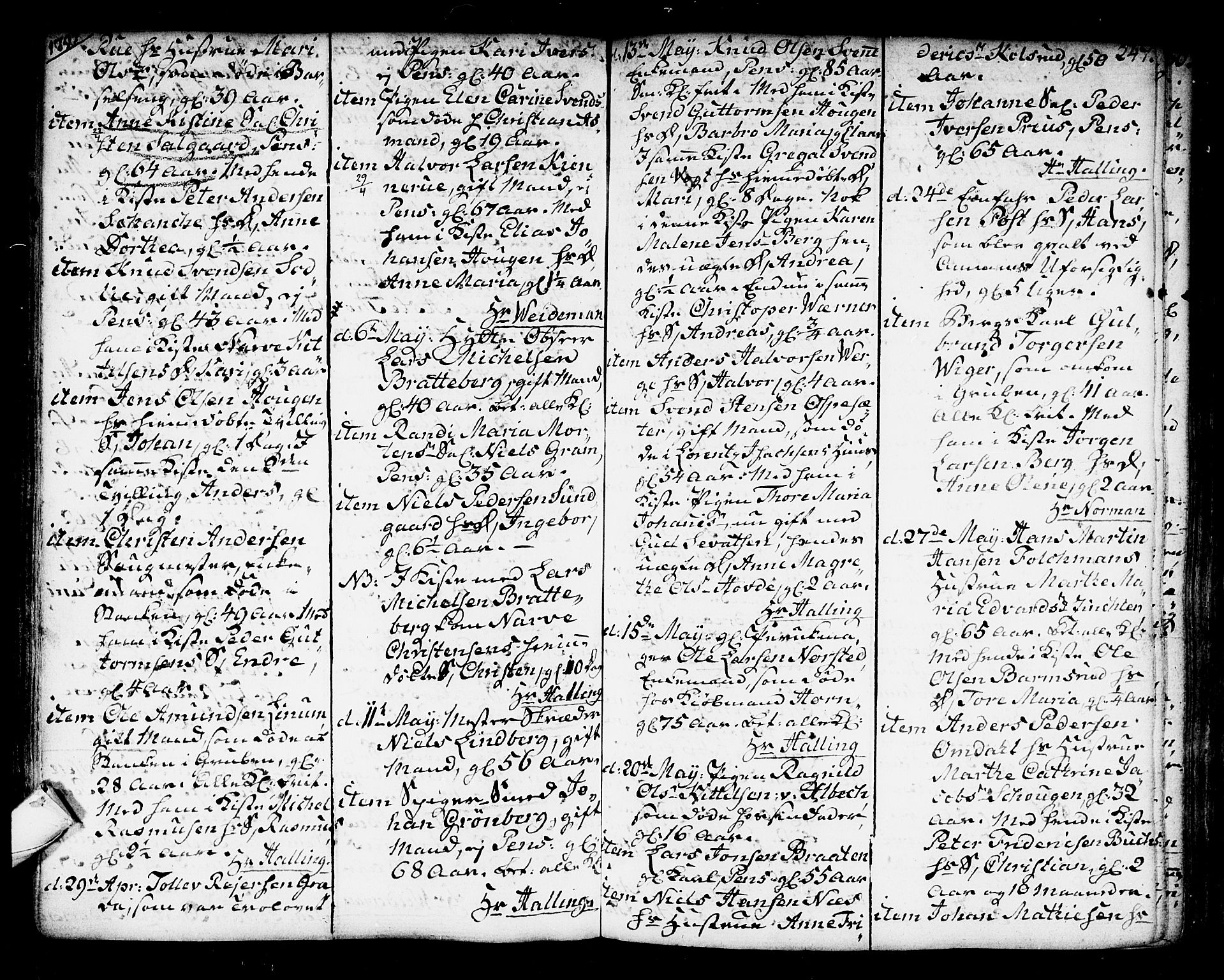 Kongsberg kirkebøker, SAKO/A-22/F/Fa/L0007: Parish register (official) no. I 7, 1795-1816, p. 247