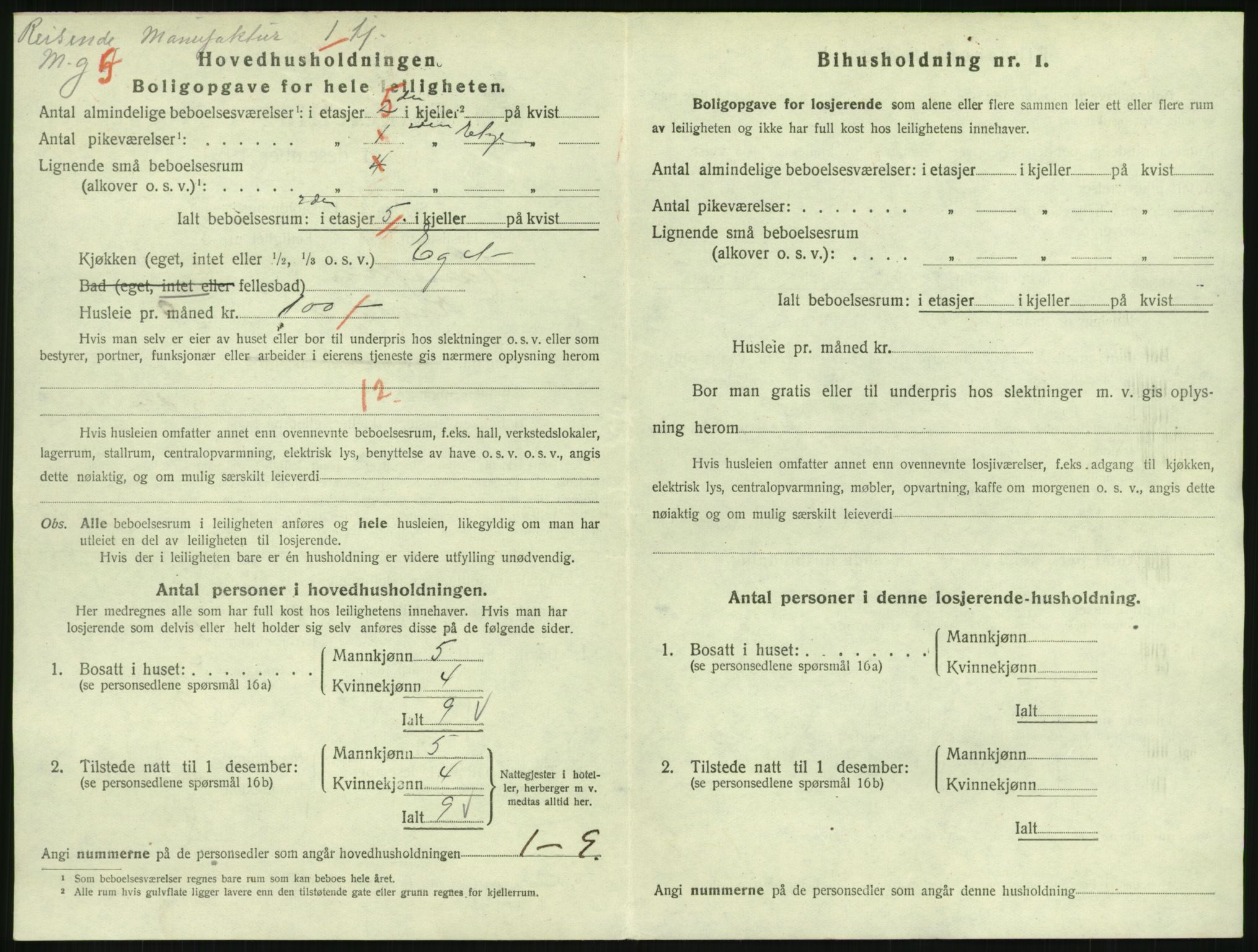 SAKO, 1920 census for Hønefoss, 1920, p. 1911