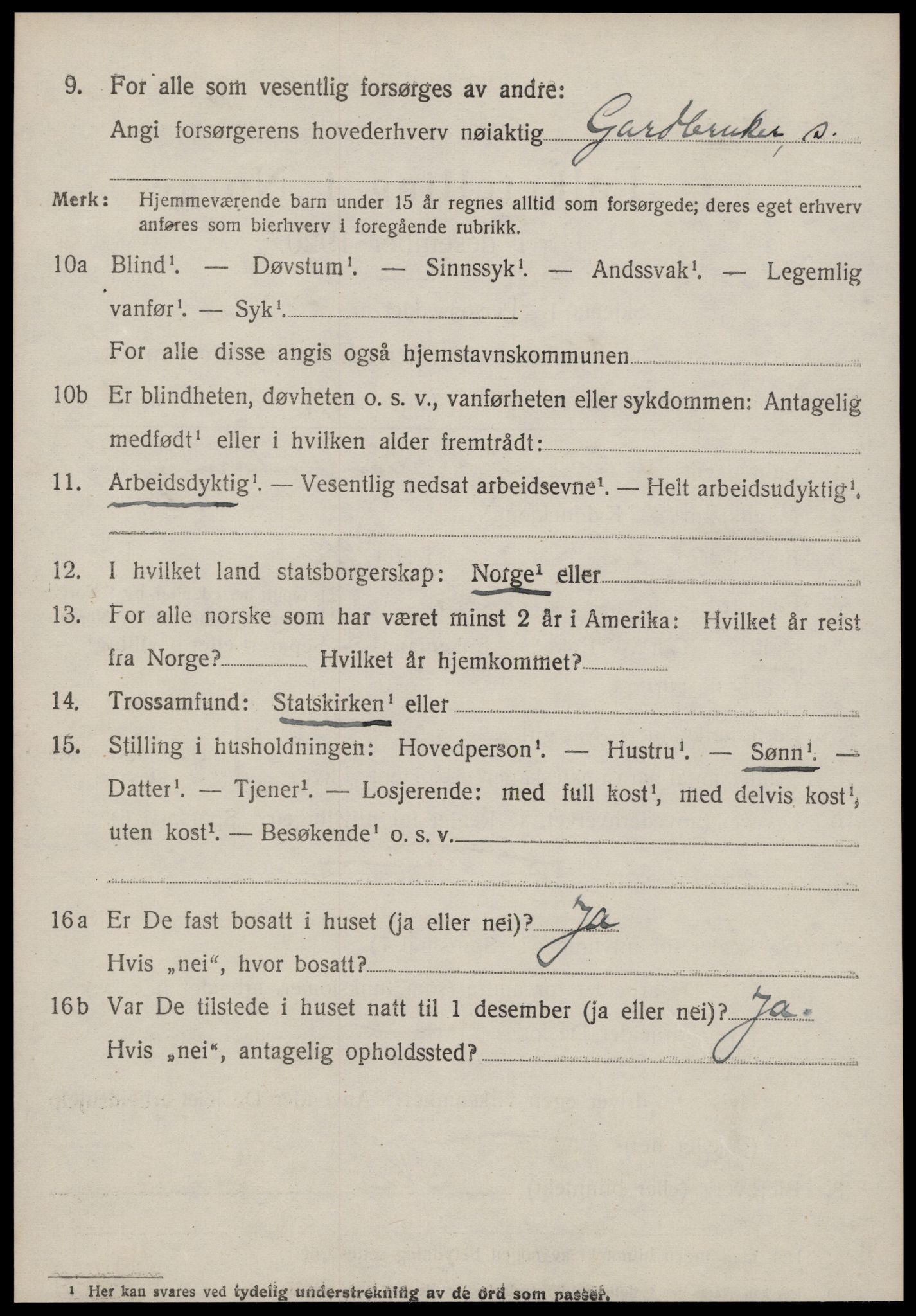 SAT, 1920 census for Gjemnes, 1920, p. 1241
