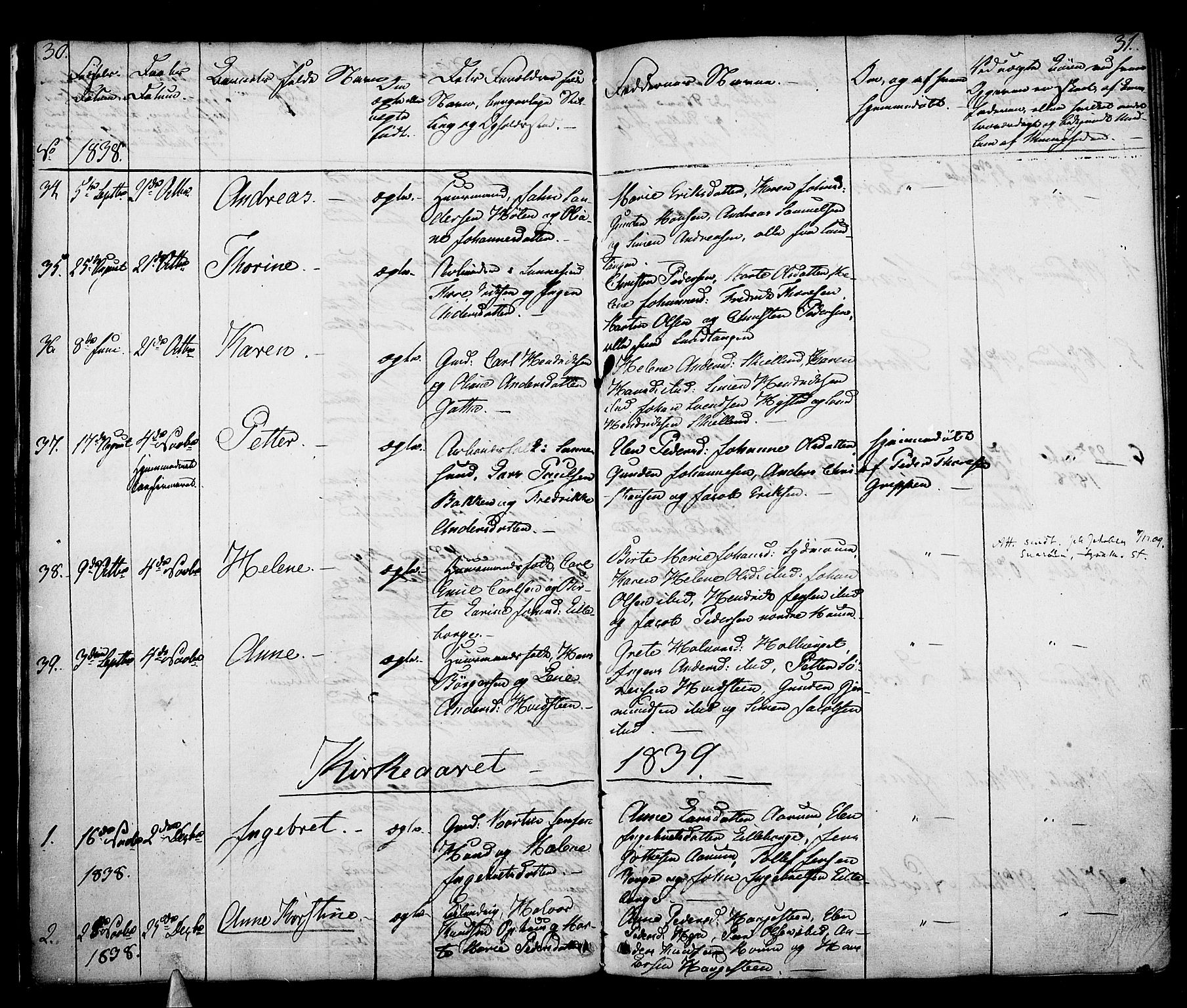 Borge prestekontor Kirkebøker, AV/SAO-A-10903/F/Fa/L0004: Parish register (official) no. I 4, 1836-1848, p. 30-31