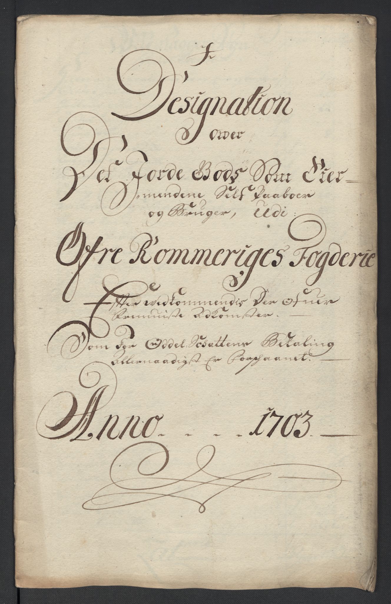 Rentekammeret inntil 1814, Reviderte regnskaper, Fogderegnskap, AV/RA-EA-4092/R12/L0716: Fogderegnskap Øvre Romerike, 1703, p. 218