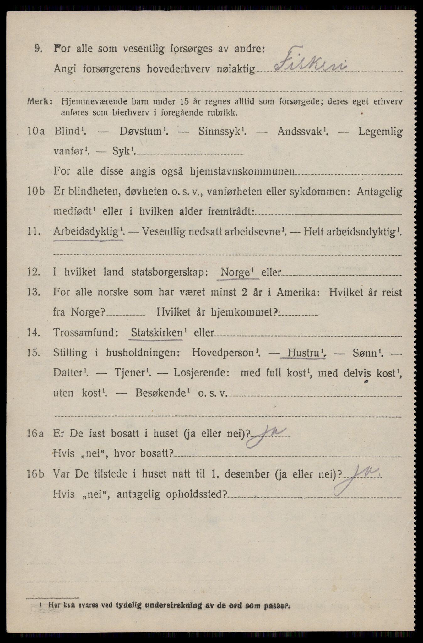 SAST, 1920 census for Hetland, 1920, p. 3828