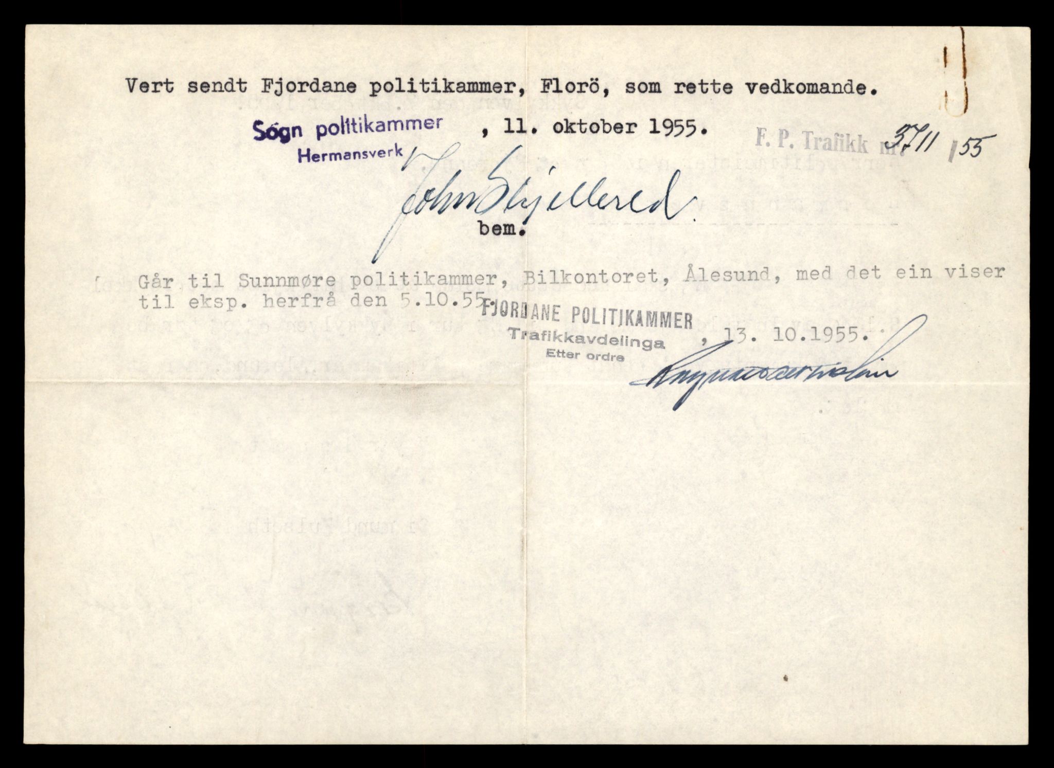 Møre og Romsdal vegkontor - Ålesund trafikkstasjon, AV/SAT-A-4099/F/Fe/L0039: Registreringskort for kjøretøy T 13361 - T 13530, 1927-1998, p. 1154