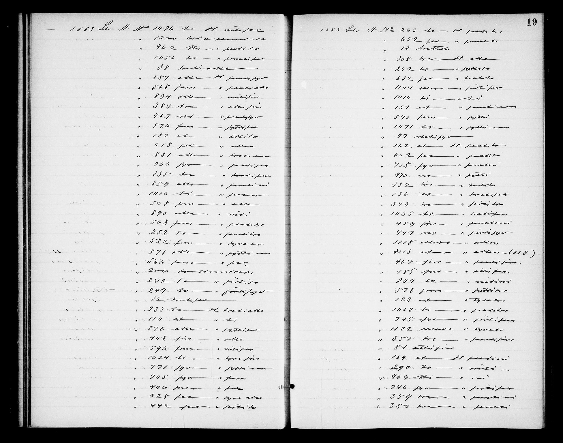 Oslo byfogd avd. I, AV/SAO-A-10220/L/Lb/Lba/L0005: Notarialprotokoll, rekke I, 1885-1888, p. 18b-19a