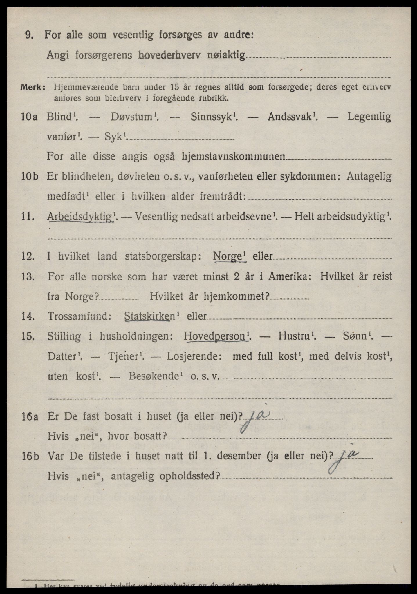 SAT, 1920 census for Grytten, 1920, p. 4515