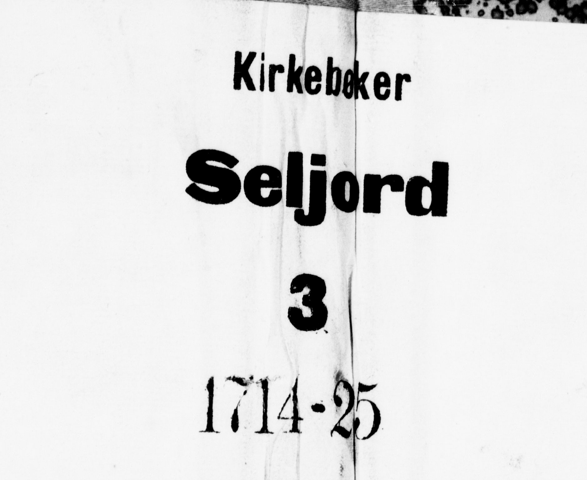 Seljord kirkebøker, SAKO/A-20/F/Fa/L0003: Parish register (official) no. I 3, 1714-1725