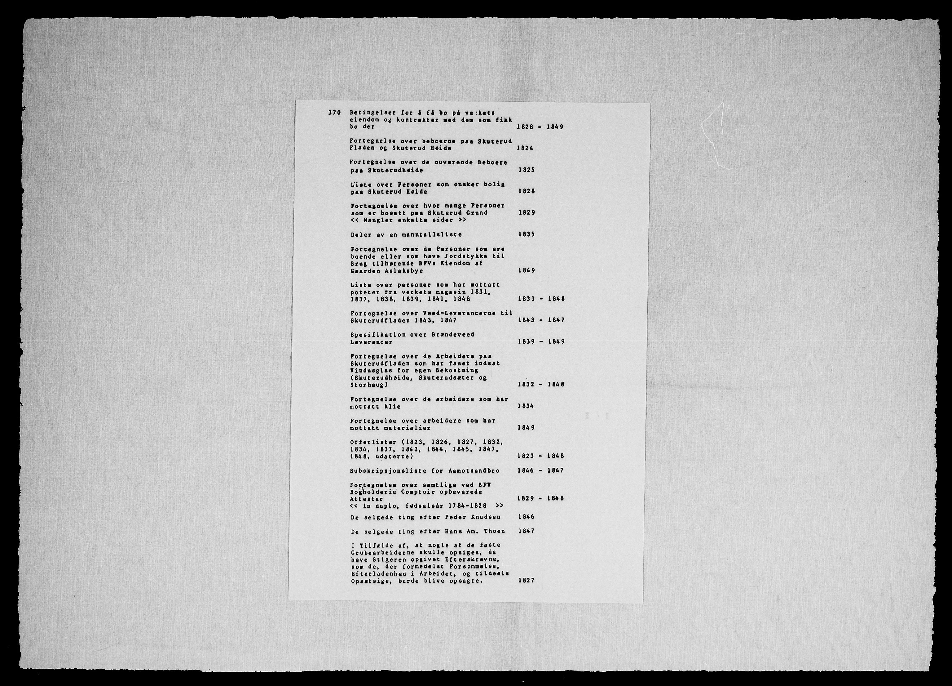 Modums Blaafarveværk, RA/PA-0157/G/Gg/L0370/0015: -- / Subskripsjonsliste for Aamotsundbro, 1823-1849, p. 2