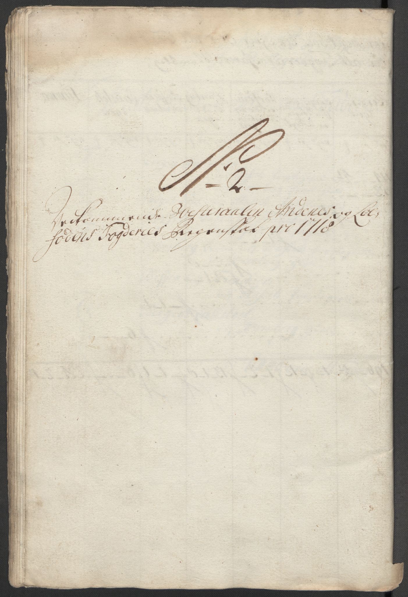 Rentekammeret inntil 1814, Reviderte regnskaper, Fogderegnskap, RA/EA-4092/R67/L4684: Fogderegnskap Vesterålen, Andenes og Lofoten, 1718, p. 117