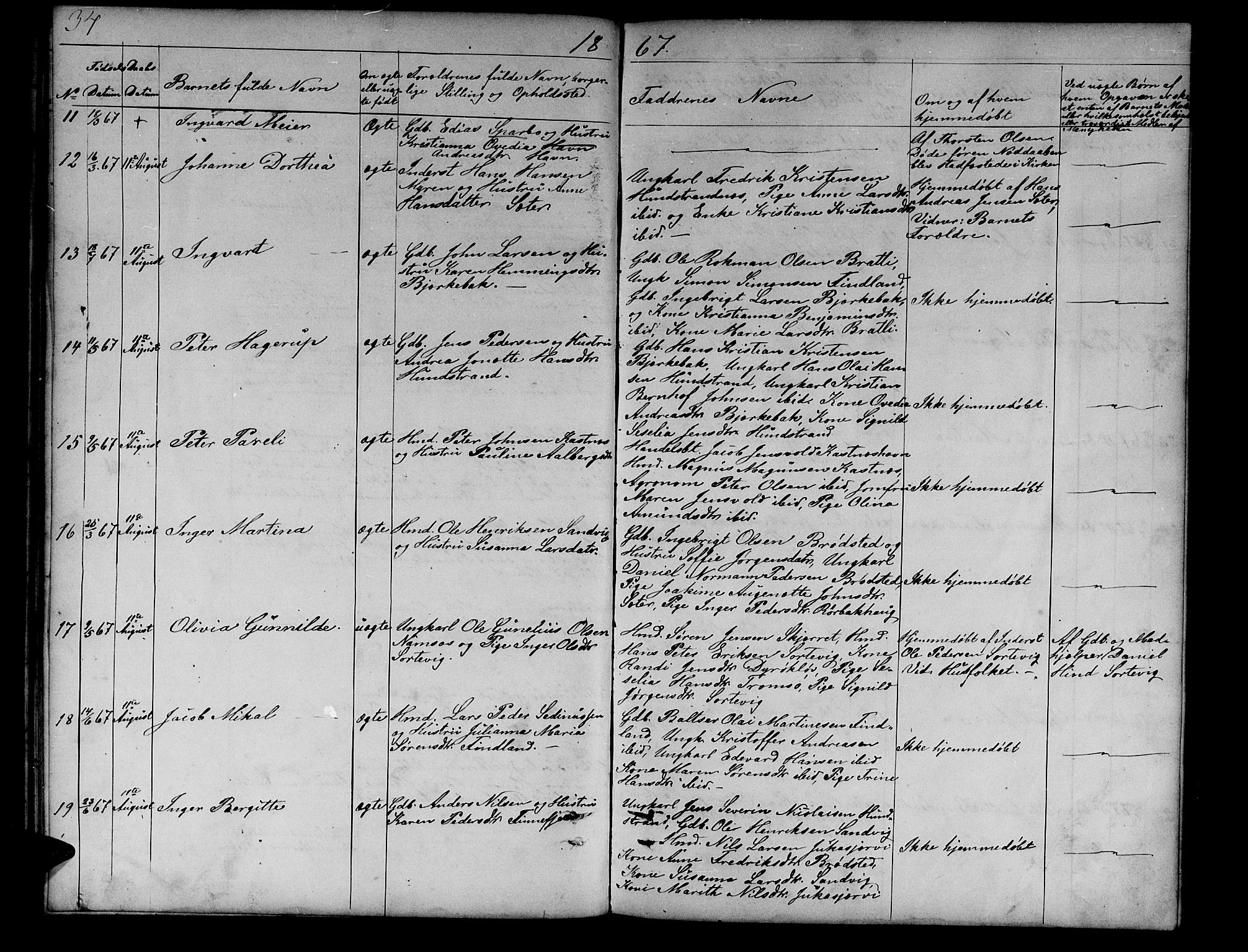 Tranøy sokneprestkontor, AV/SATØ-S-1313/I/Ia/Iab/L0012klokker: Parish register (copy) no. 12, 1859-1874, p. 34