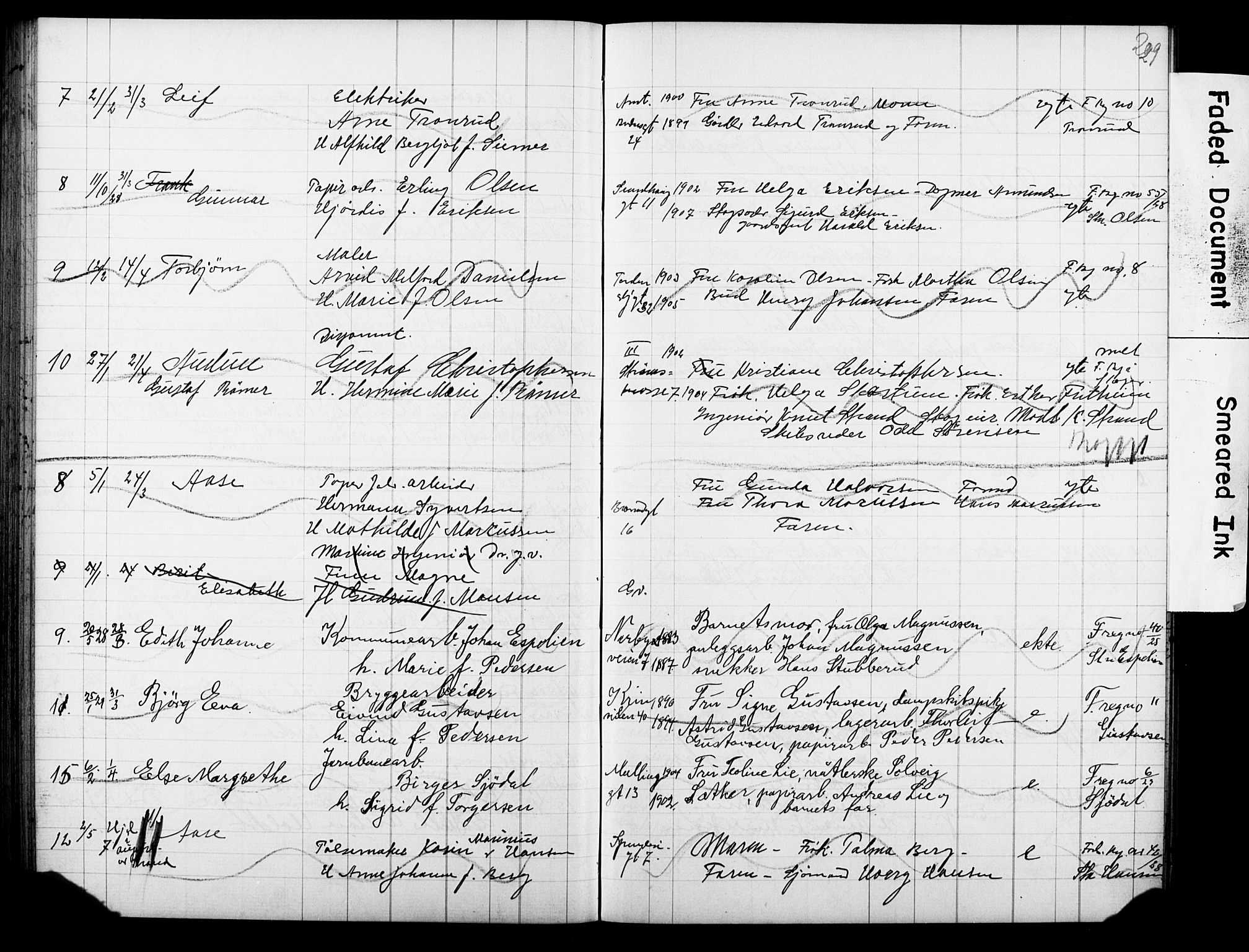 Strømsø kirkebøker, AV/SAKO-A-246/Y/Ya/L0007: Parish register draft no. I 7, 1915-1932, p. 229