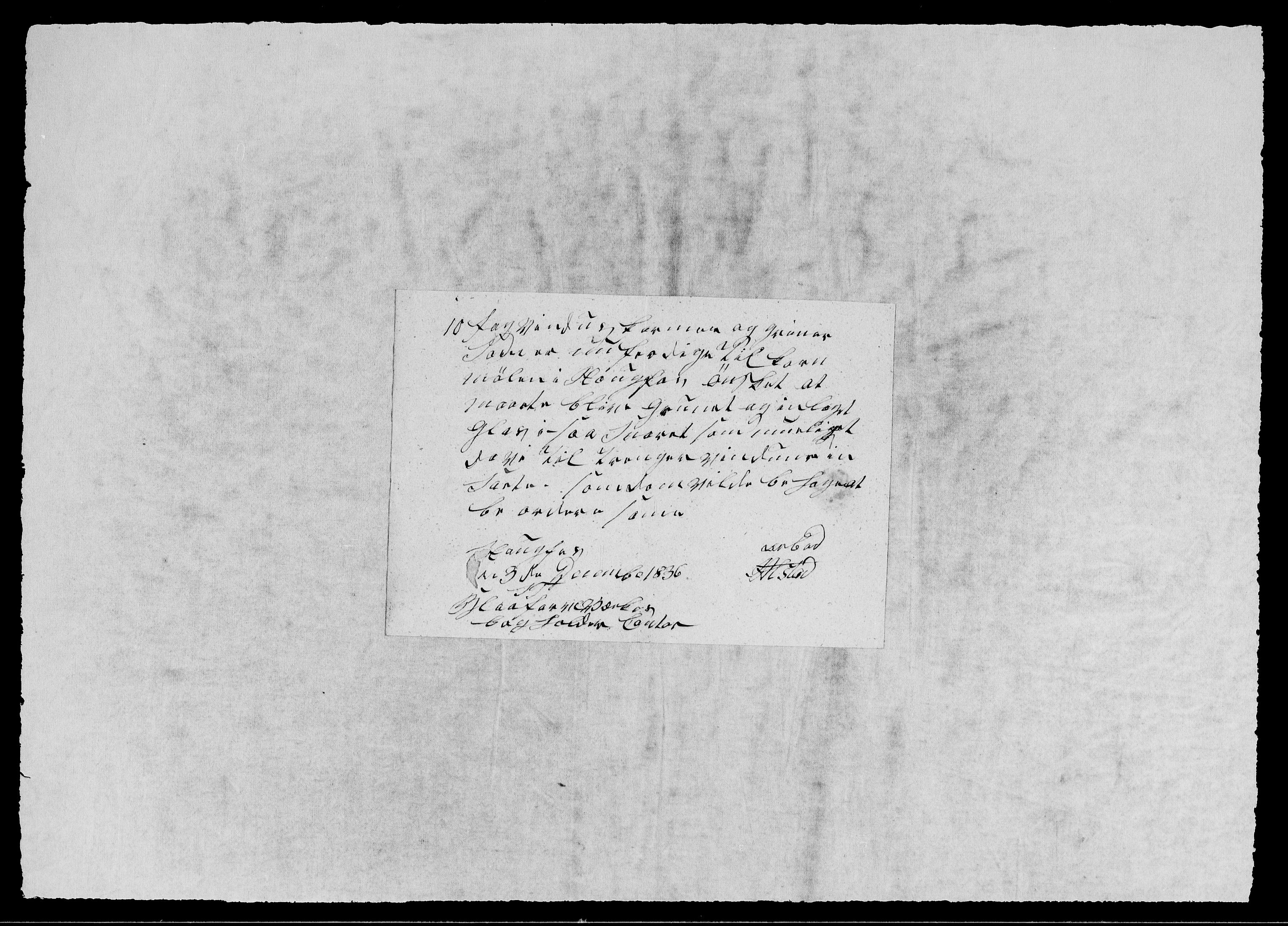 Modums Blaafarveværk, AV/RA-PA-0157/G/Gb/L0117/0001: -- / Innkomne brev A - G, 1836-1837, p. 4