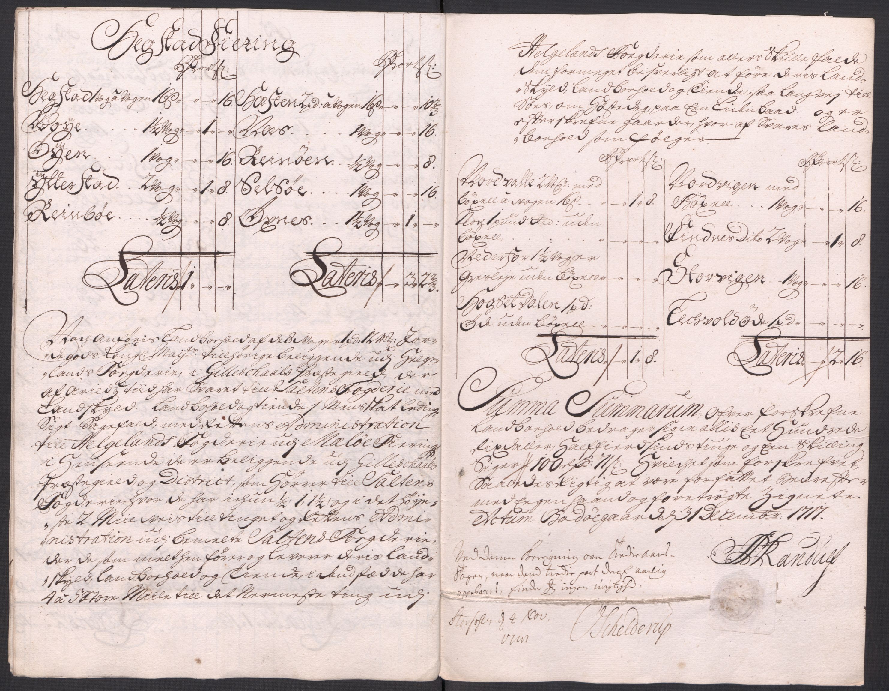 Rentekammeret inntil 1814, Reviderte regnskaper, Fogderegnskap, AV/RA-EA-4092/R66/L4587: Fogderegnskap Salten, 1717, p. 234