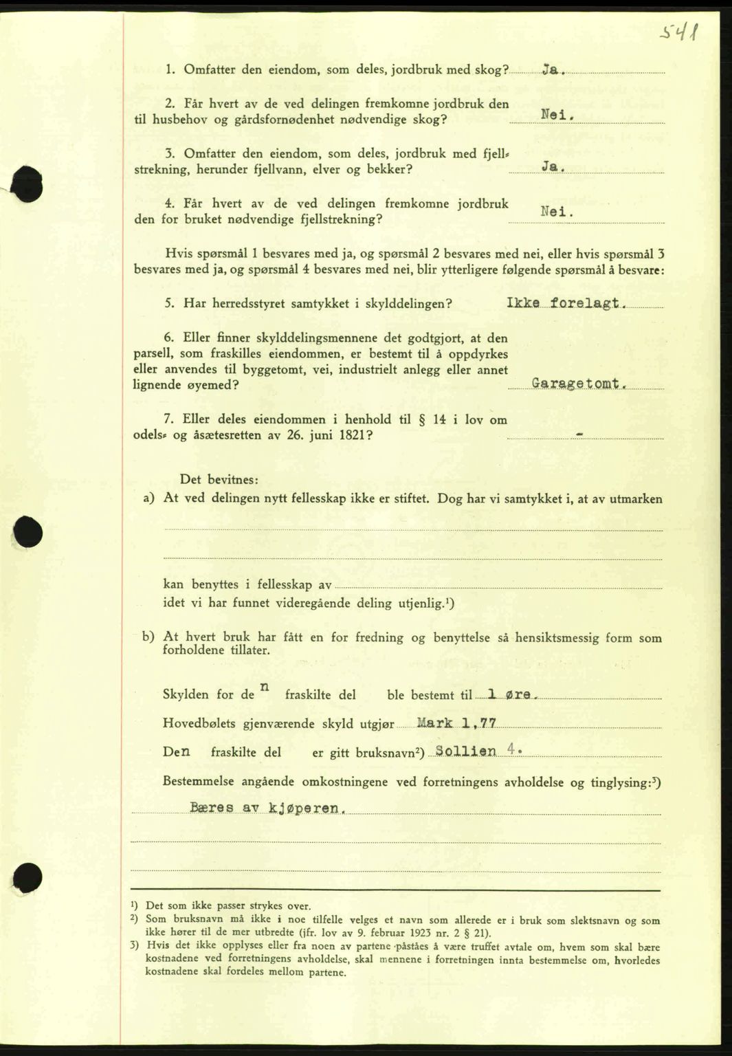 Nordmøre sorenskriveri, AV/SAT-A-4132/1/2/2Ca: Mortgage book no. A92, 1942-1942, Diary no: : 1161/1942