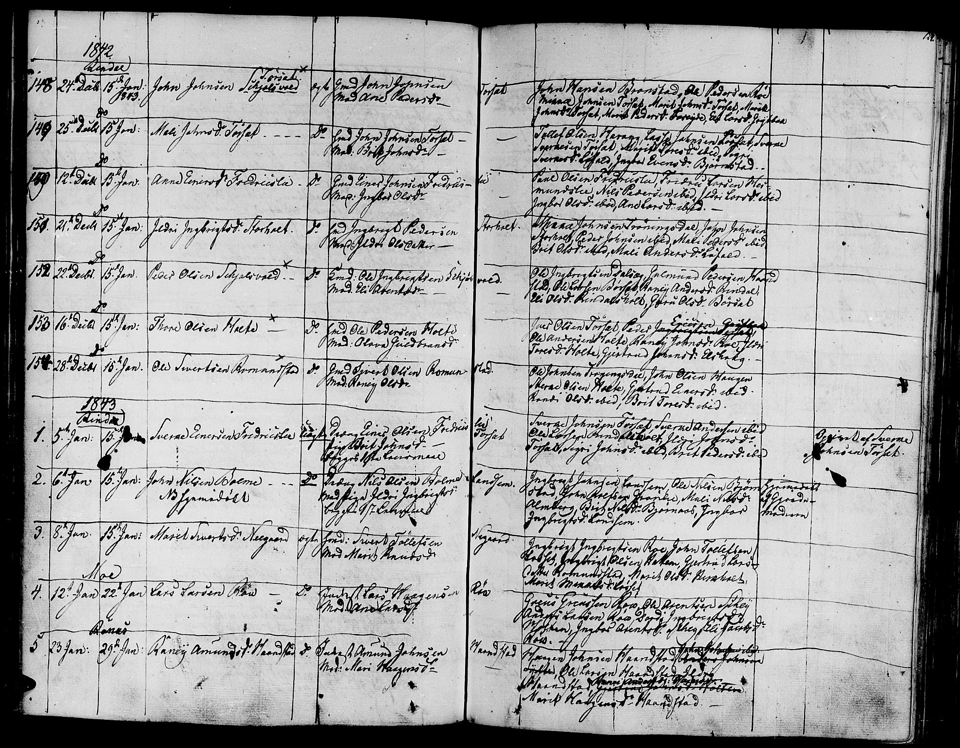 Ministerialprotokoller, klokkerbøker og fødselsregistre - Møre og Romsdal, AV/SAT-A-1454/595/L1042: Parish register (official) no. 595A04, 1829-1843, p. 124