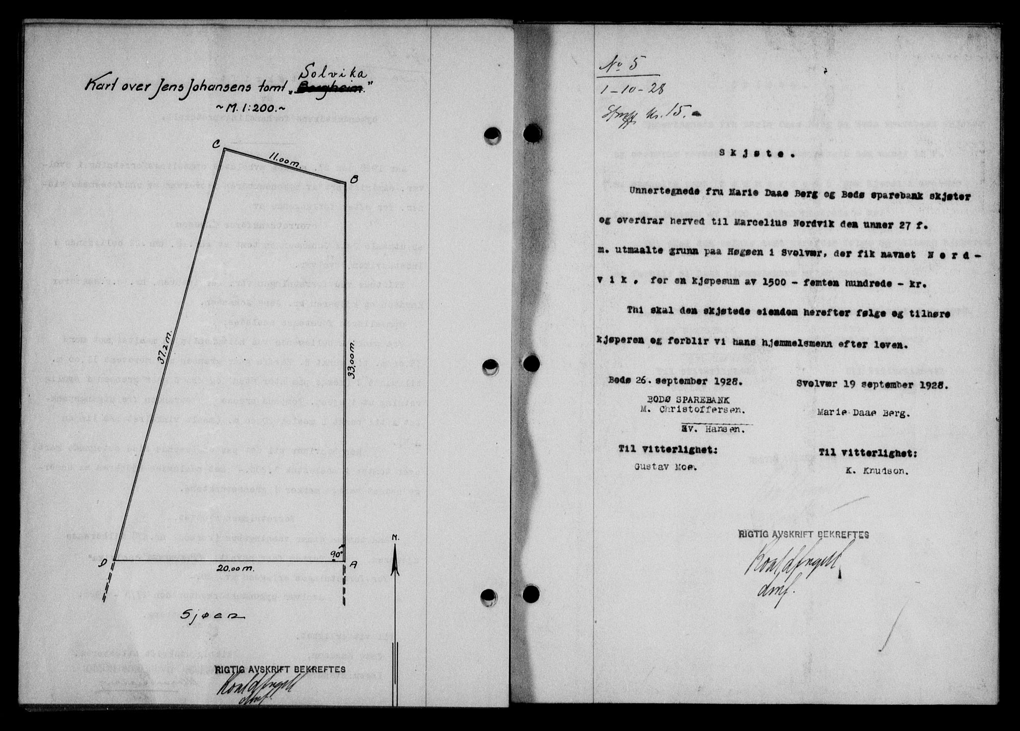 Lofoten sorenskriveri, SAT/A-0017/1/2/2C/L0018b: Mortgage book no. 18b, 1928-1928, Deed date: 01.10.1928