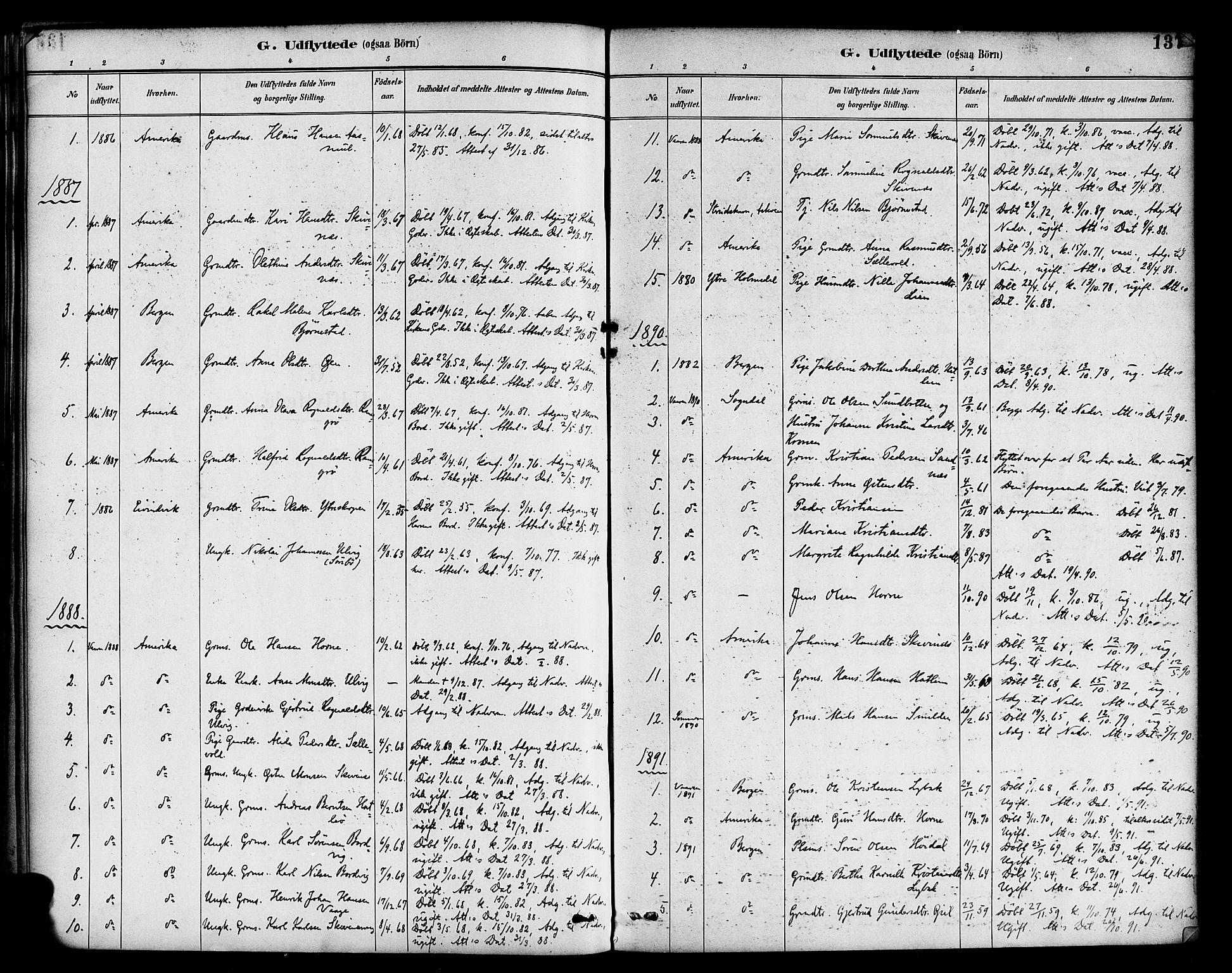 Hyllestad sokneprestembete, SAB/A-80401: Parish register (official) no. D 1, 1886-1905, p. 137
