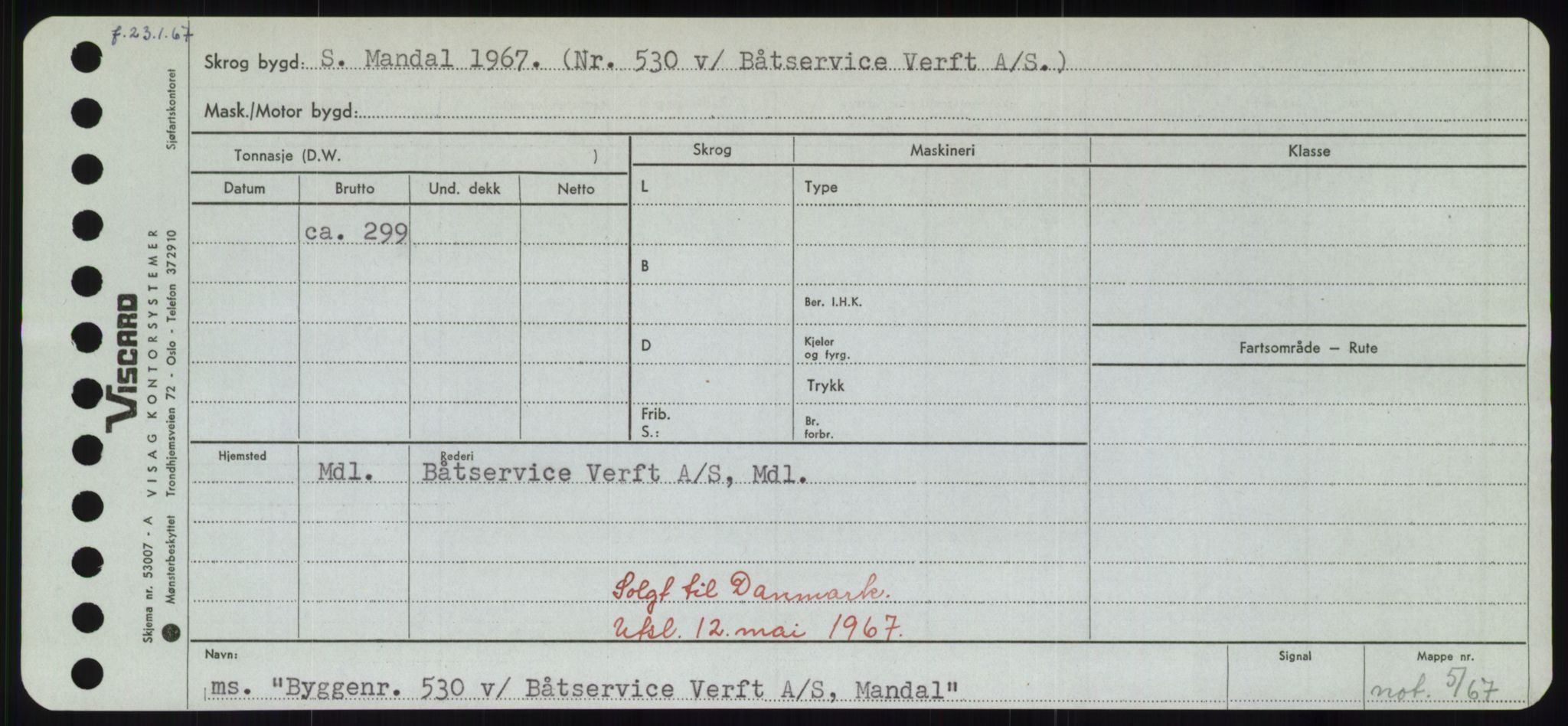 Sjøfartsdirektoratet med forløpere, Skipsmålingen, RA/S-1627/H/Hd/L0006: Fartøy, Byg-Båt, p. 113