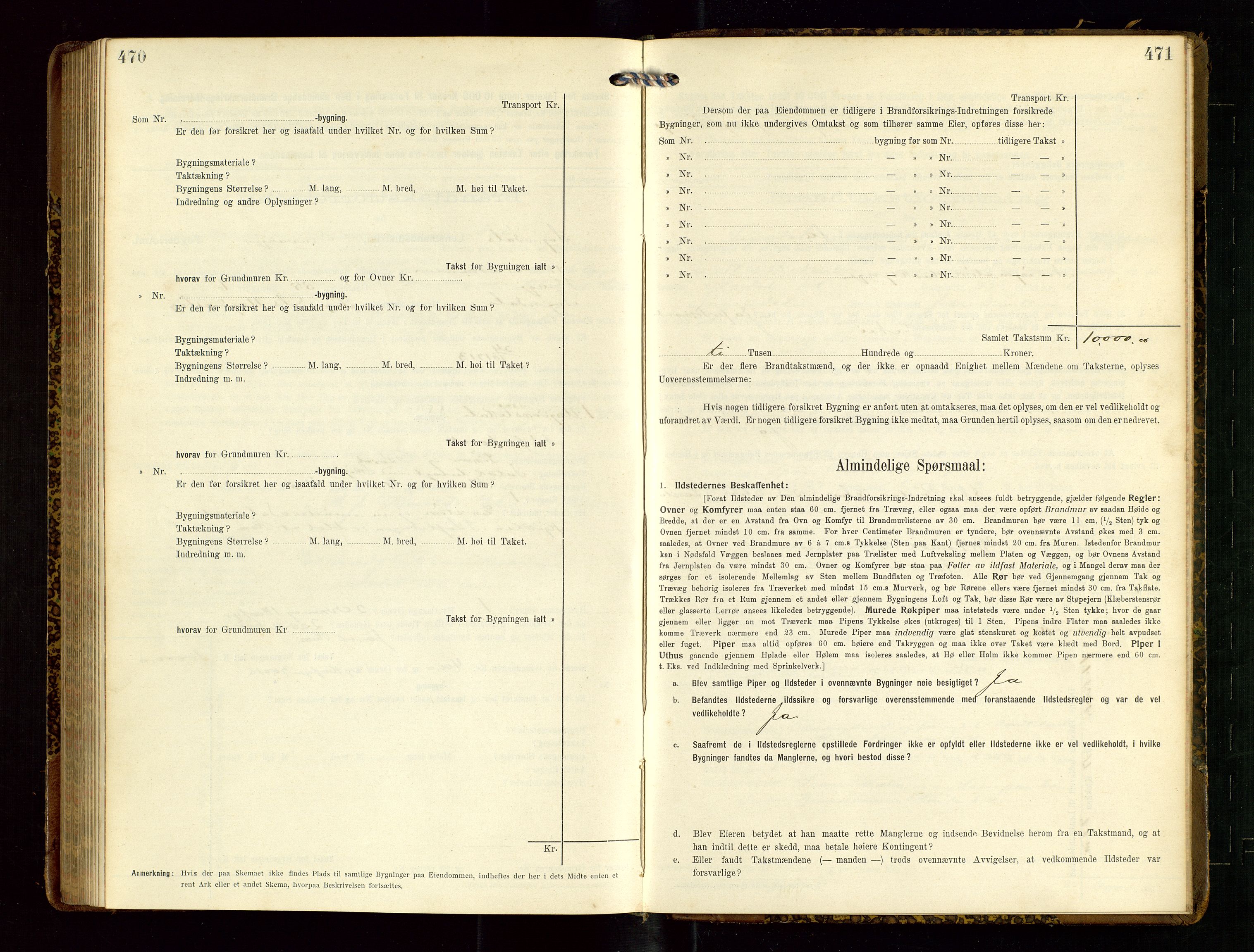 Sokndal lensmannskontor, AV/SAST-A-100417/Gob/L0003: "Brandtakst-Protokol", 1914-1917, p. 470-471