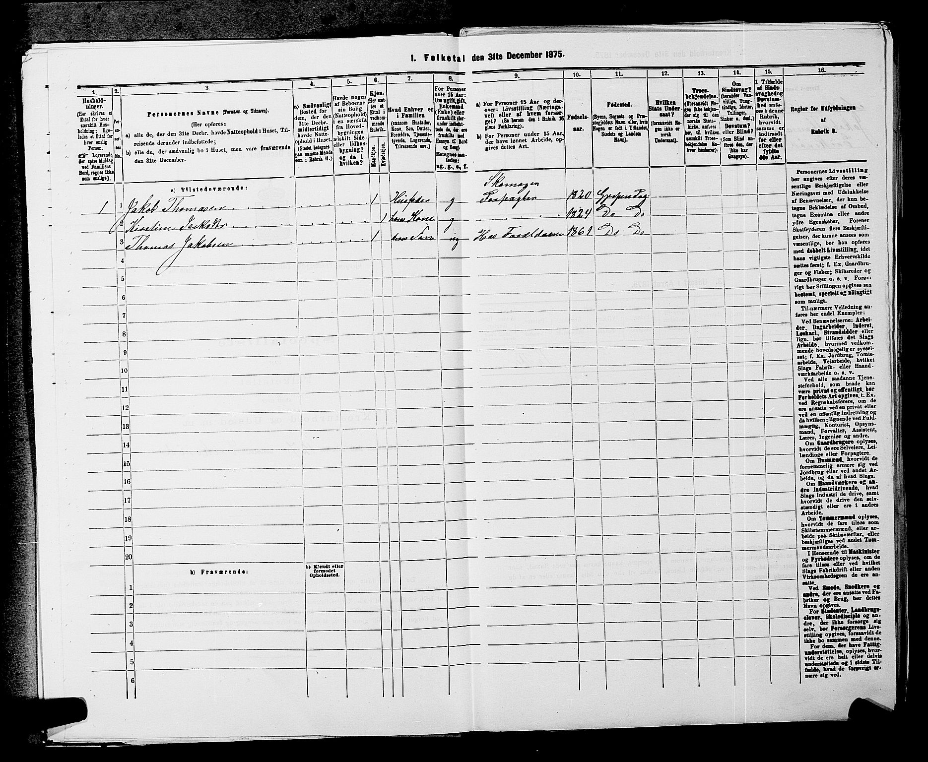 SAKO, 1875 census for 0812P Gjerpen, 1875, p. 490