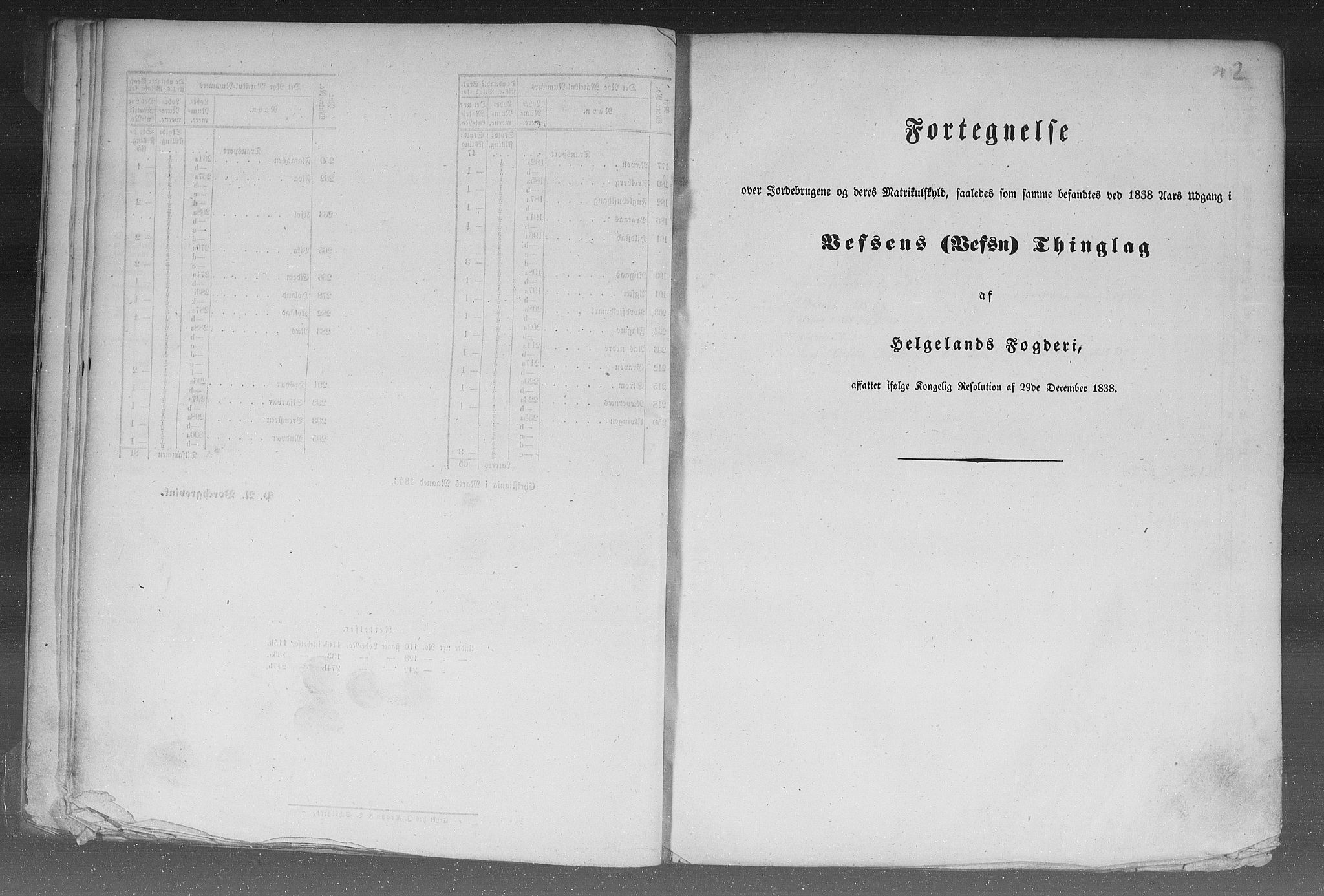 Rygh, AV/RA-PA-0034/F/Fb/L0015/0002: Matrikkelen for 1838 / Matrikkelen for 1838 - Nordlands amt (Nordland fylke), 1838